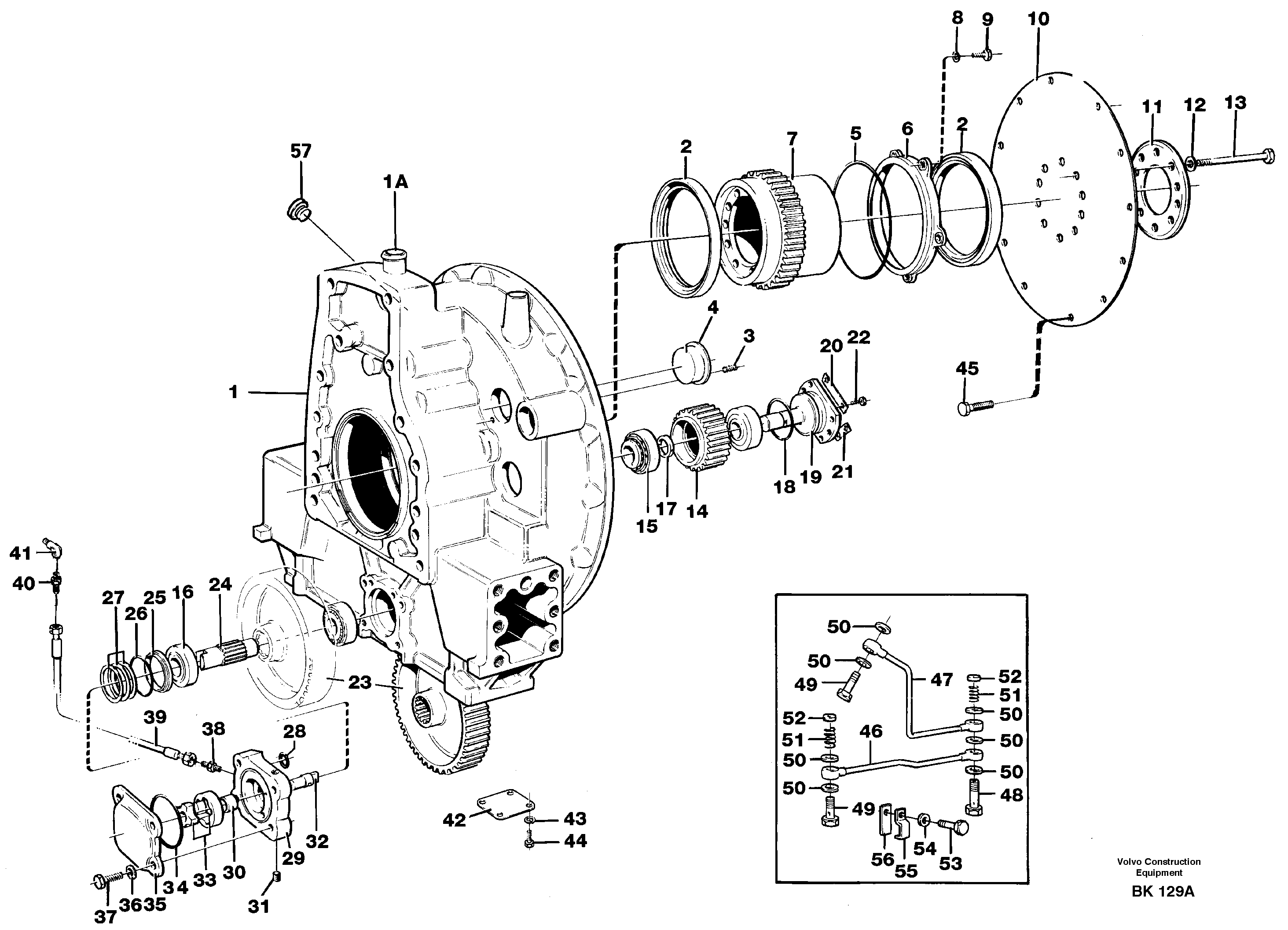 Pump drive — volvo parts diagram