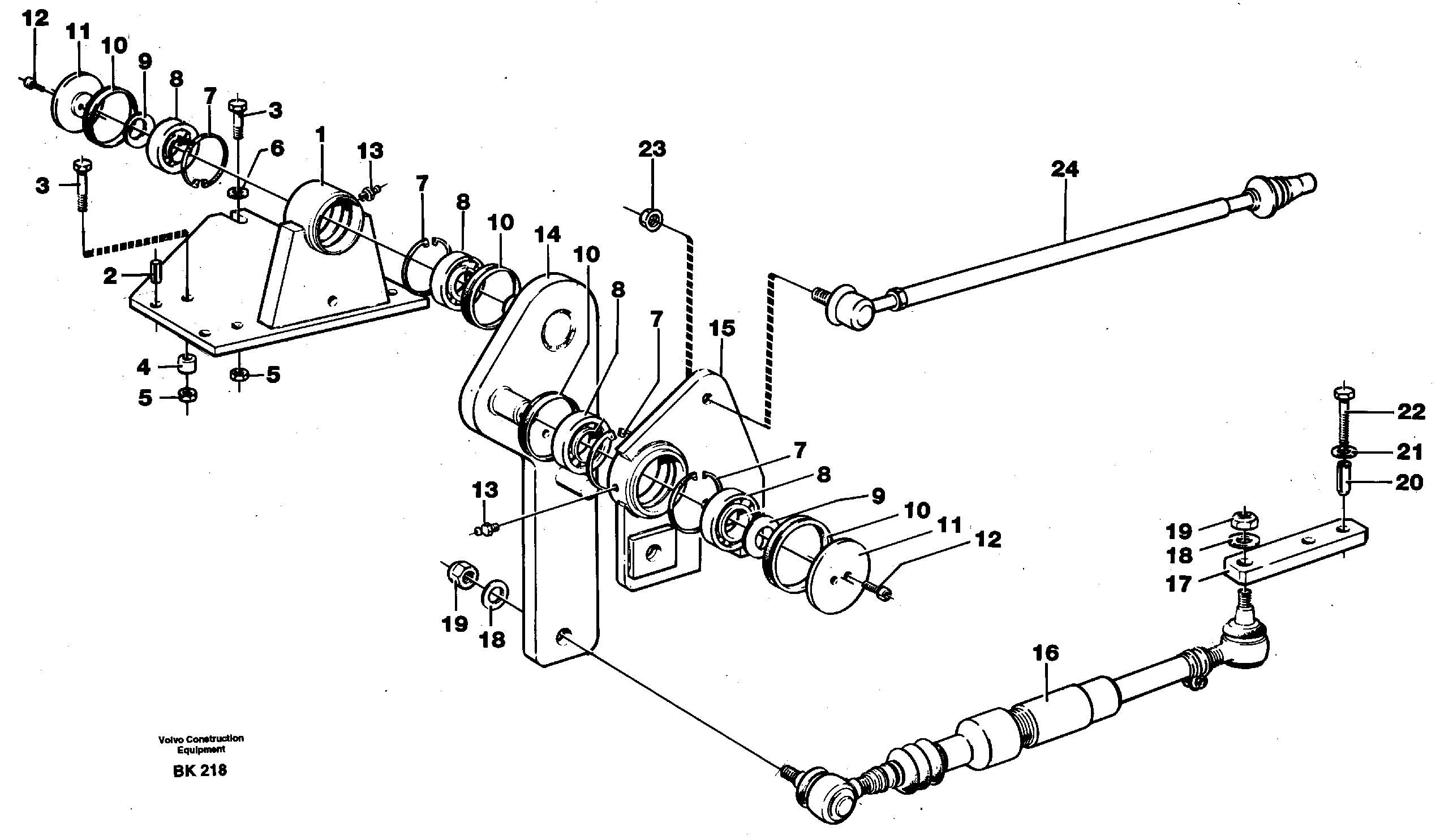 Steering linkage — volvo parts diagram