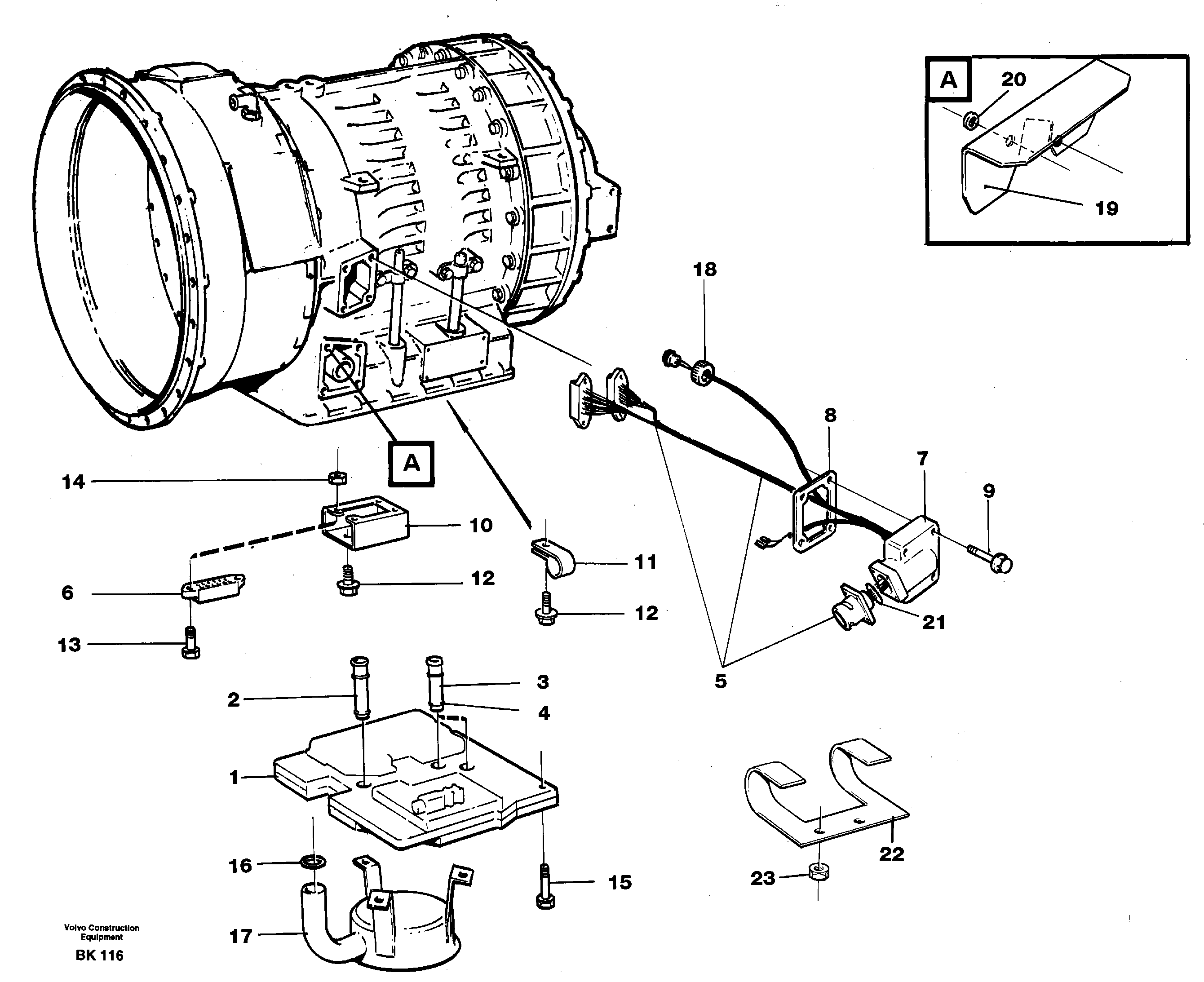 Control system with fitting parts — volvo parts diagram