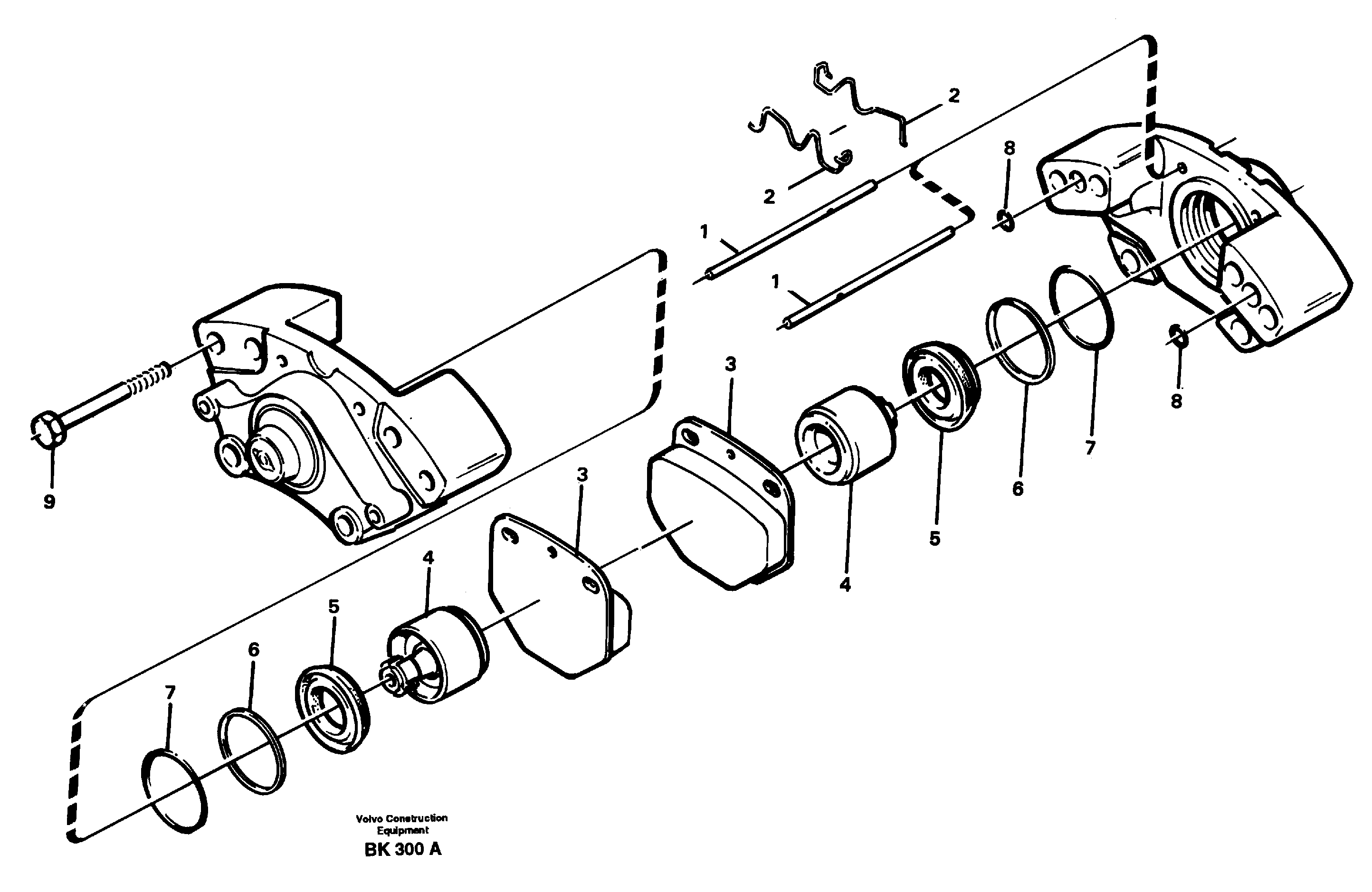 Disc brake — volvo parts diagram
