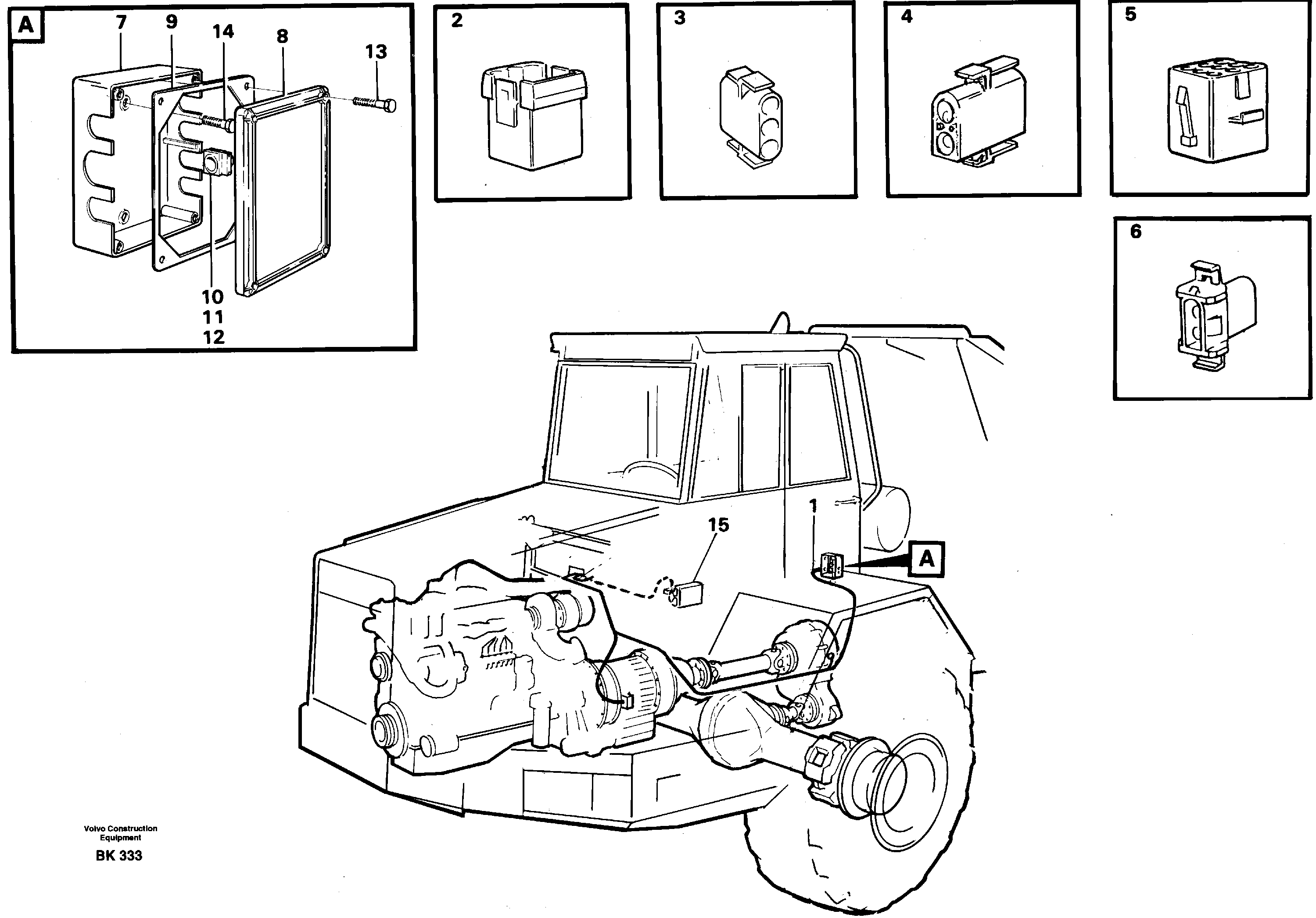 Cable harnesses, front — volvo parts diagram
