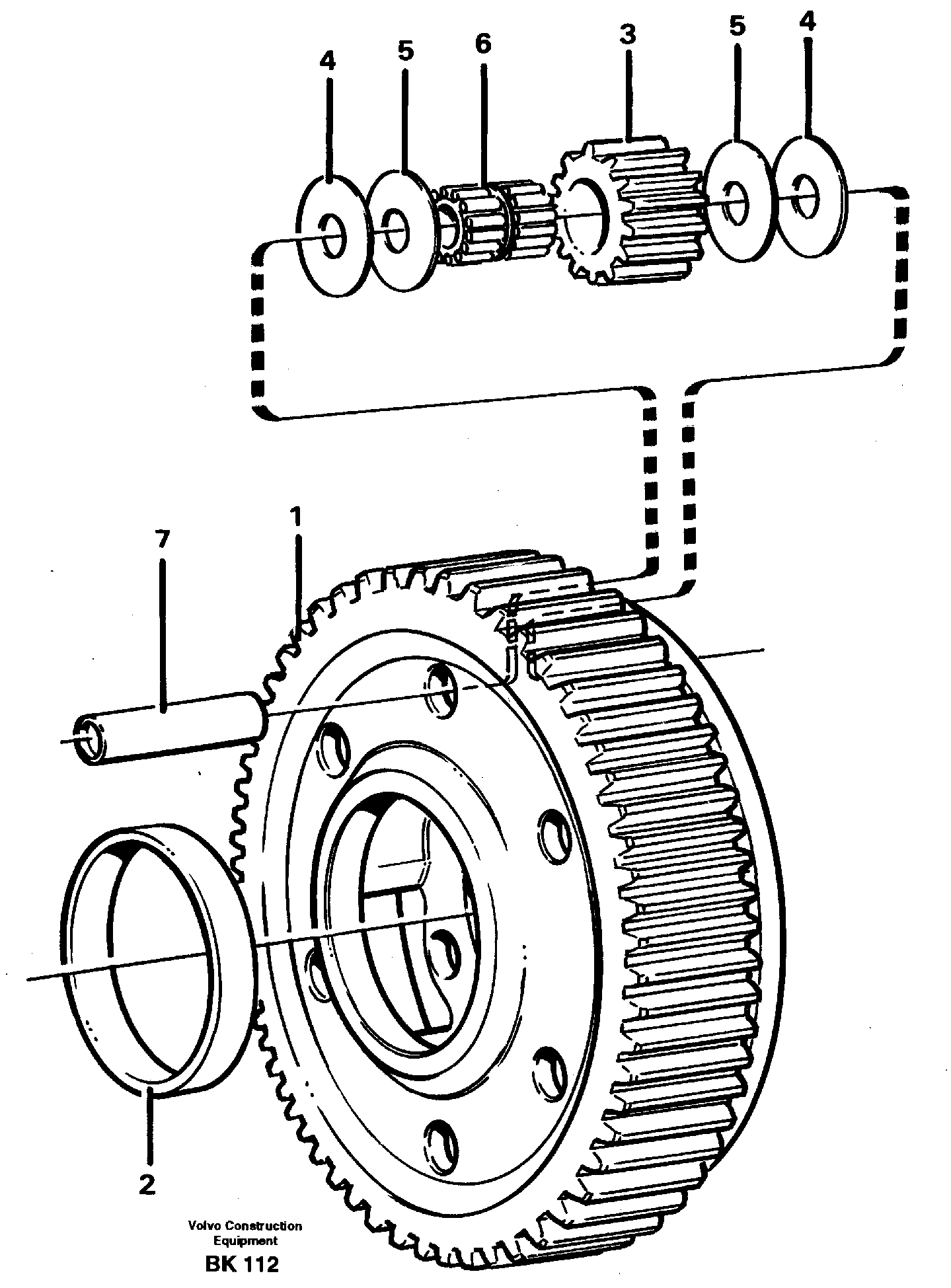 Planet kit, stage 5 — volvo parts diagram