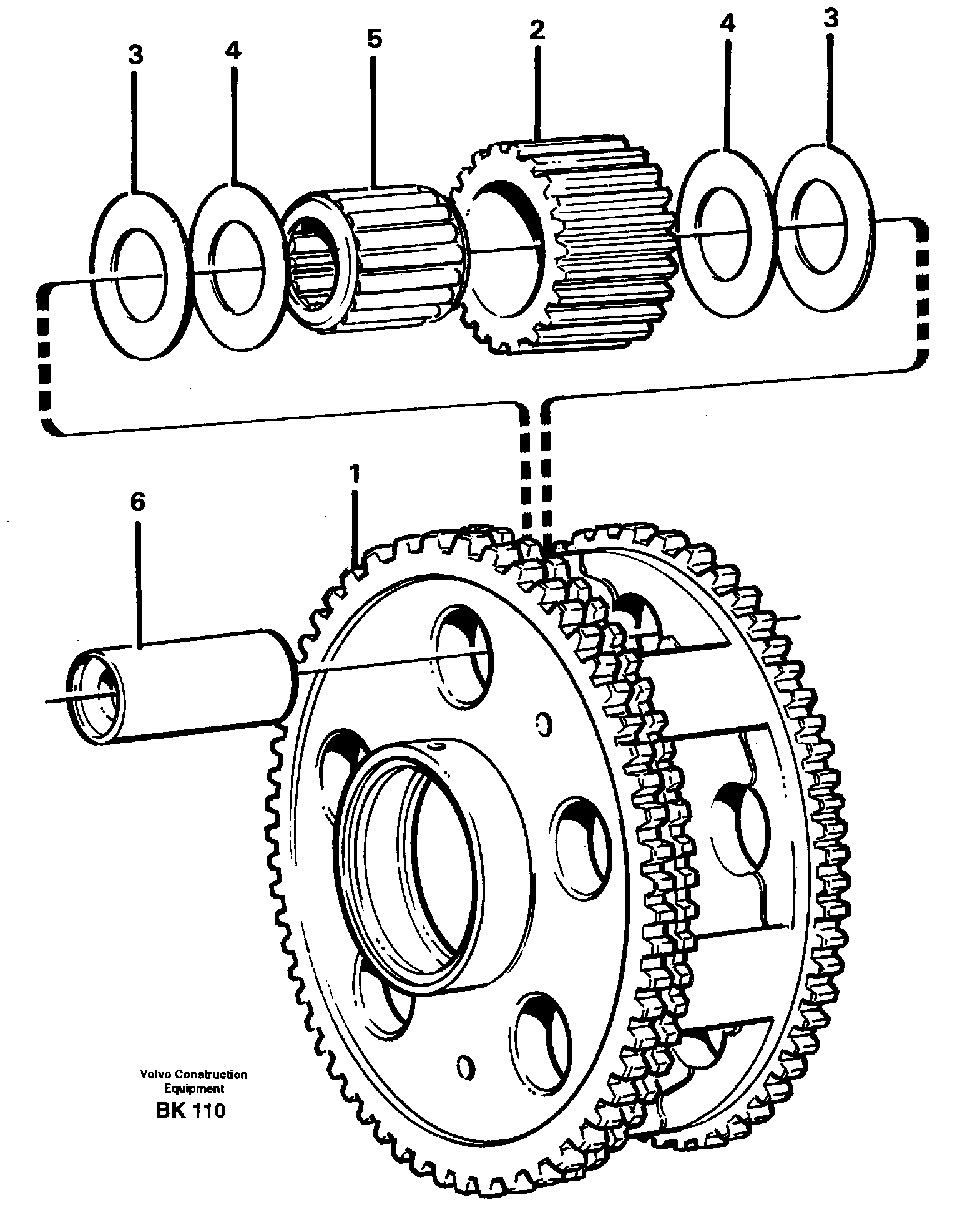 Planet kit, stage 3 — volvo parts diagram