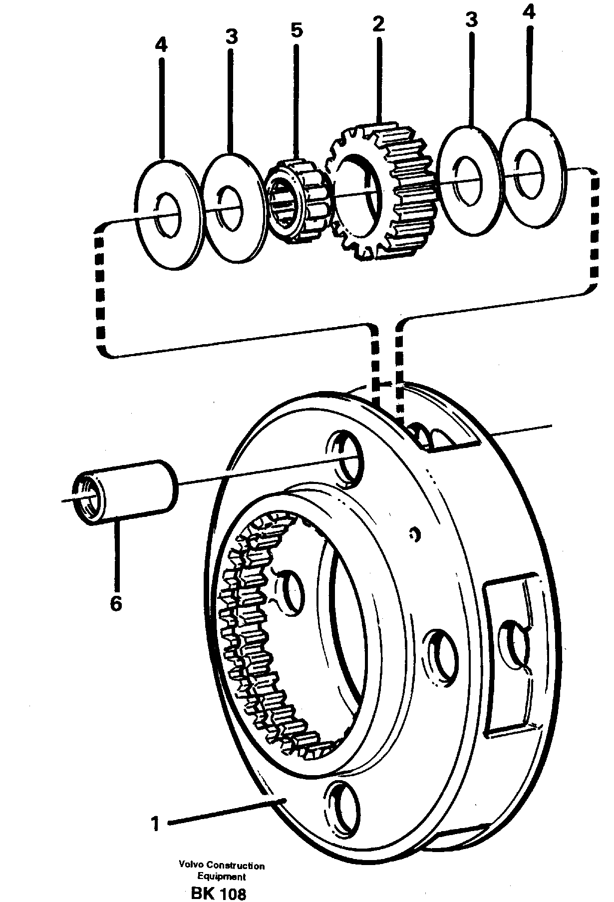 Planet kit, stage 1 — volvo parts diagram