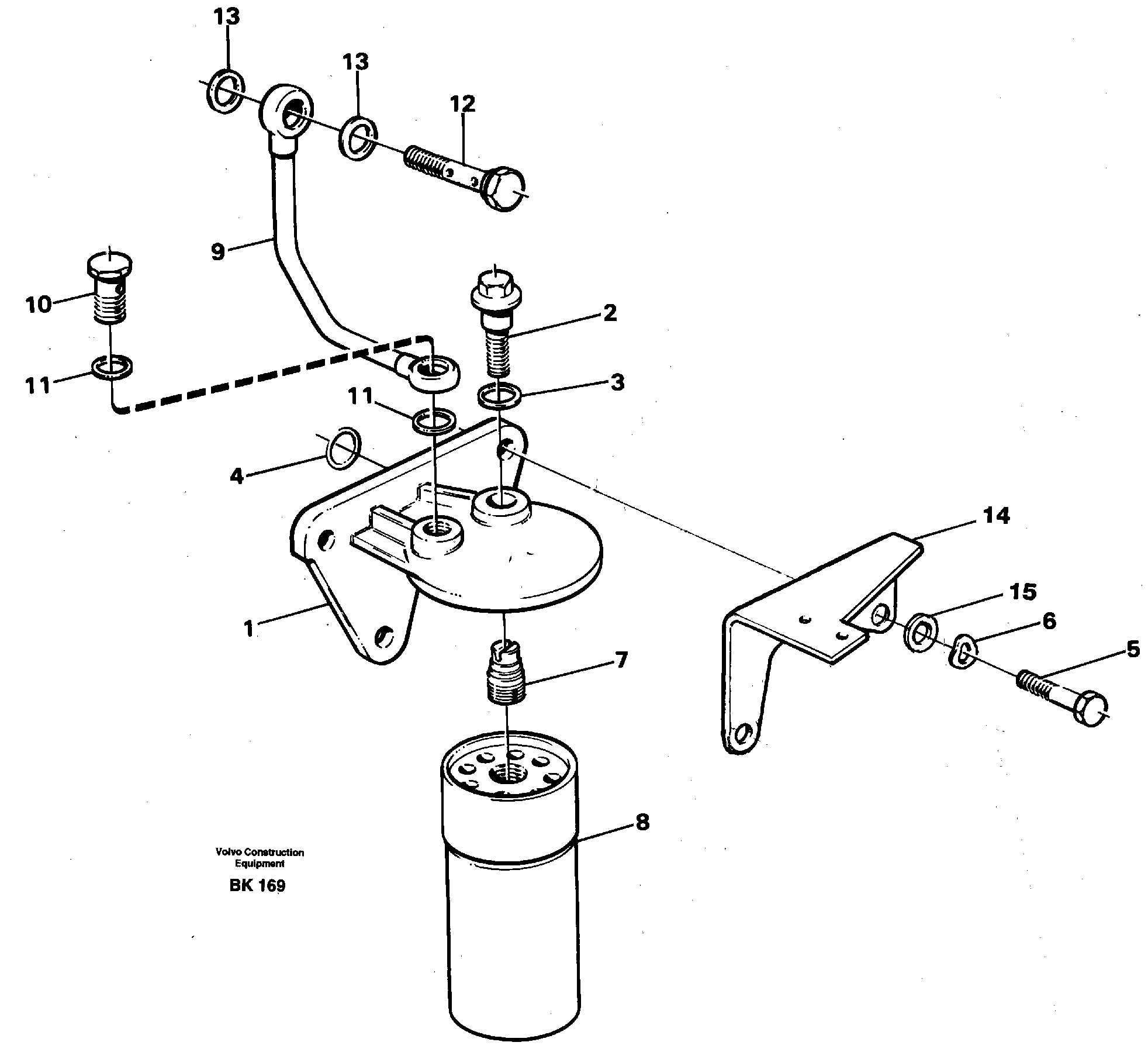 Oil filter by pass — volvo parts diagram