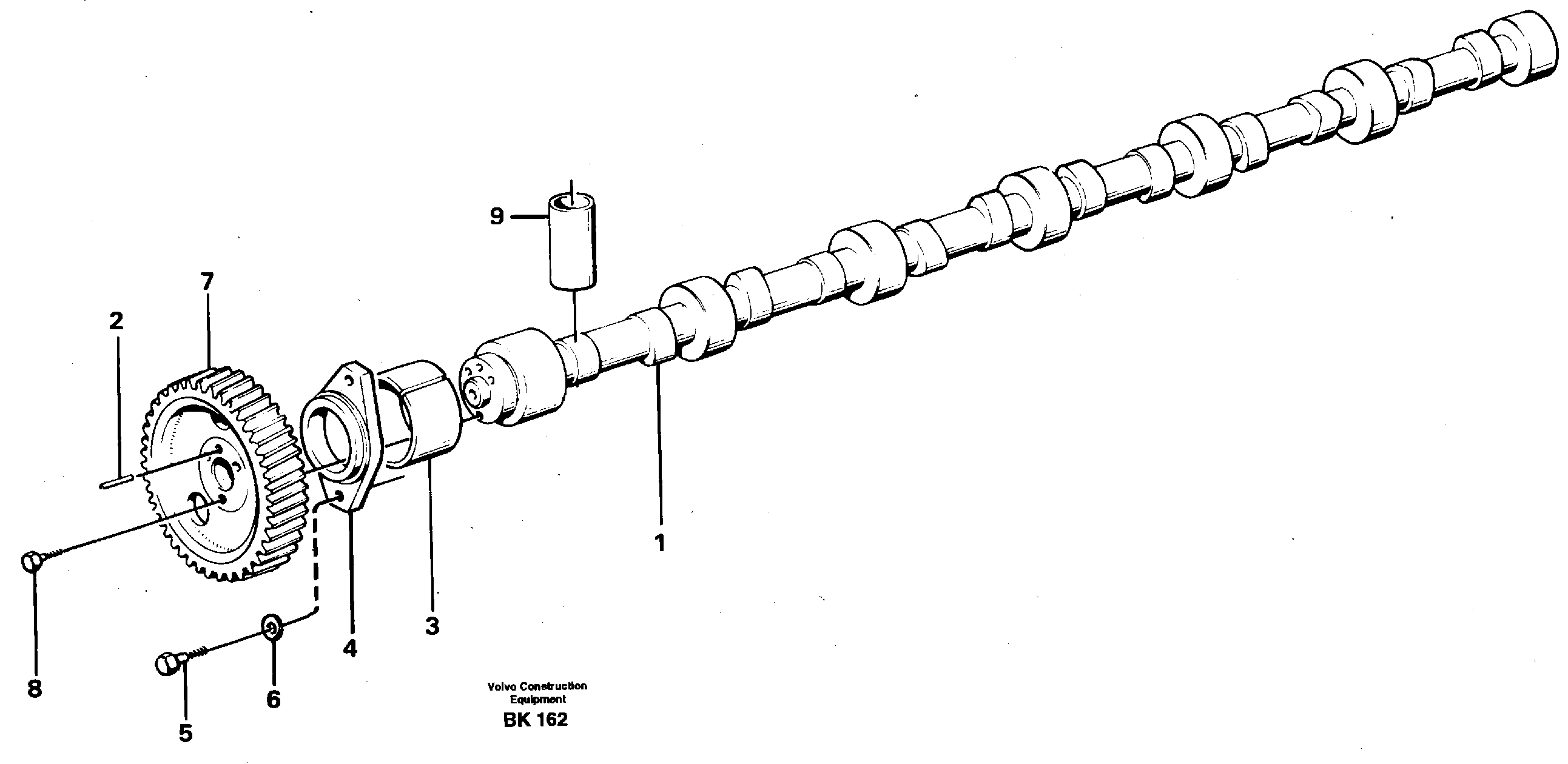 Camshaft — volvo parts diagram