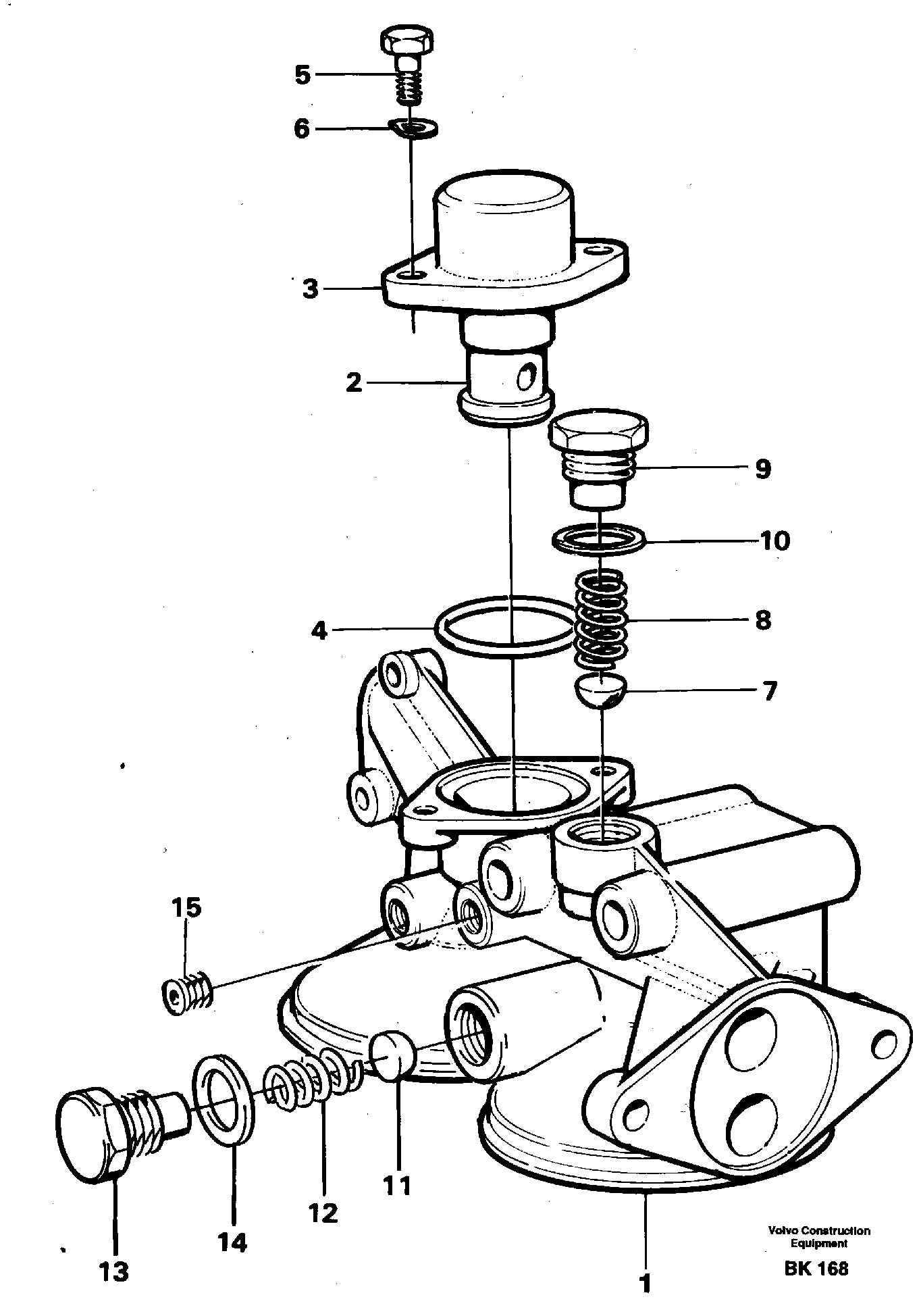 Oil filter housing — volvo parts diagram