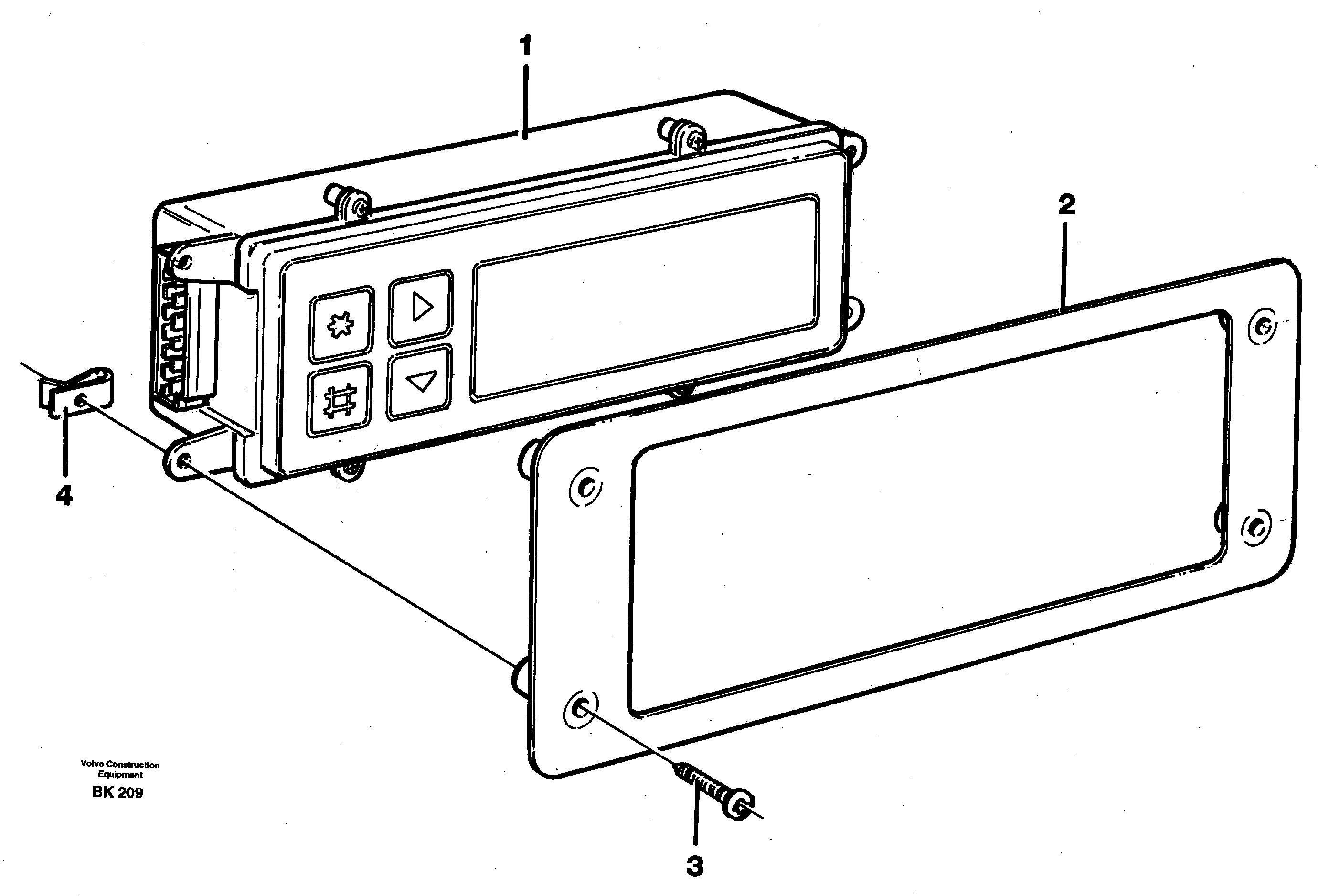 Display panel  93013 — volvo parts diagram