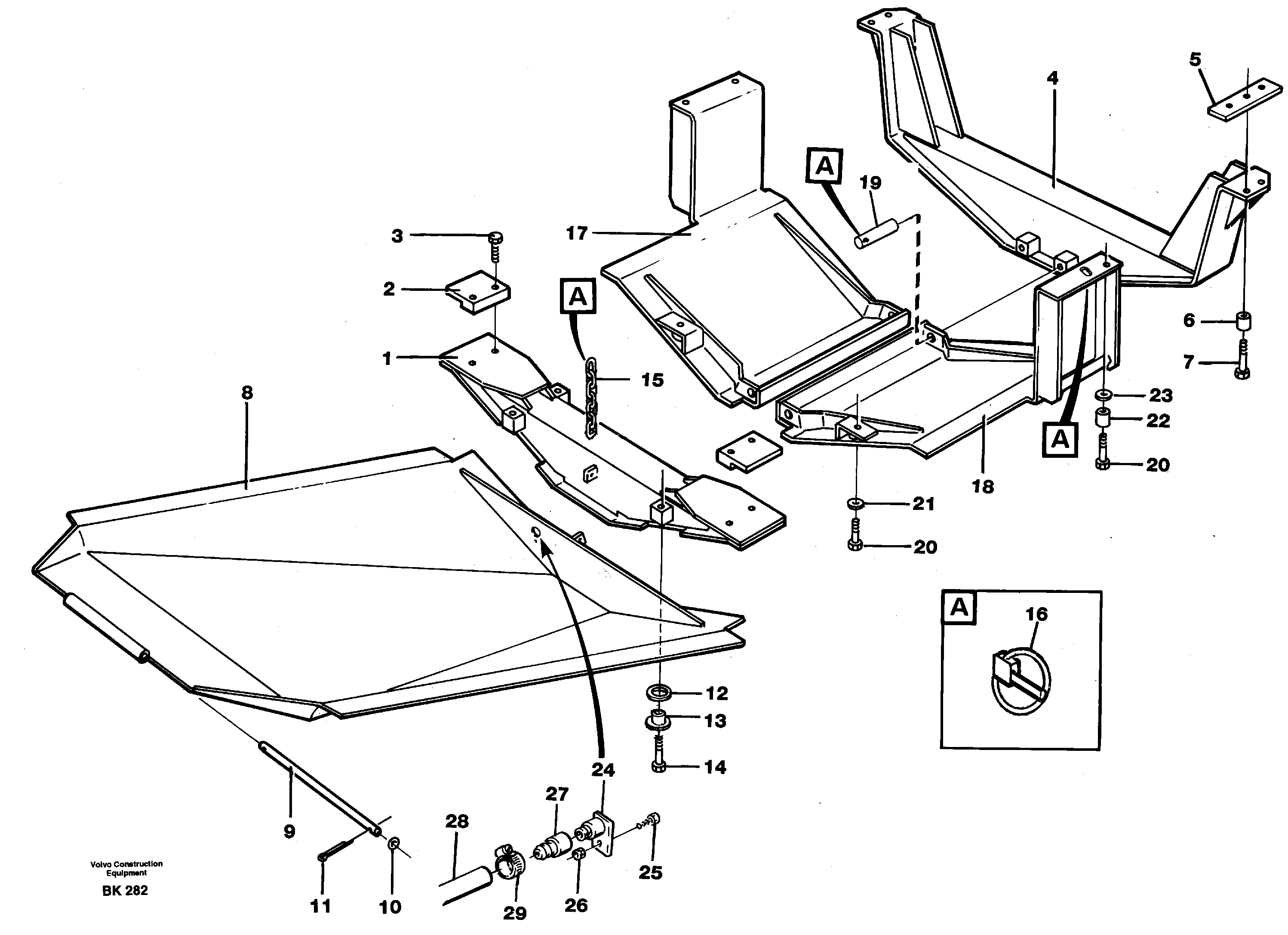 Protecting plates — volvo parts diagram