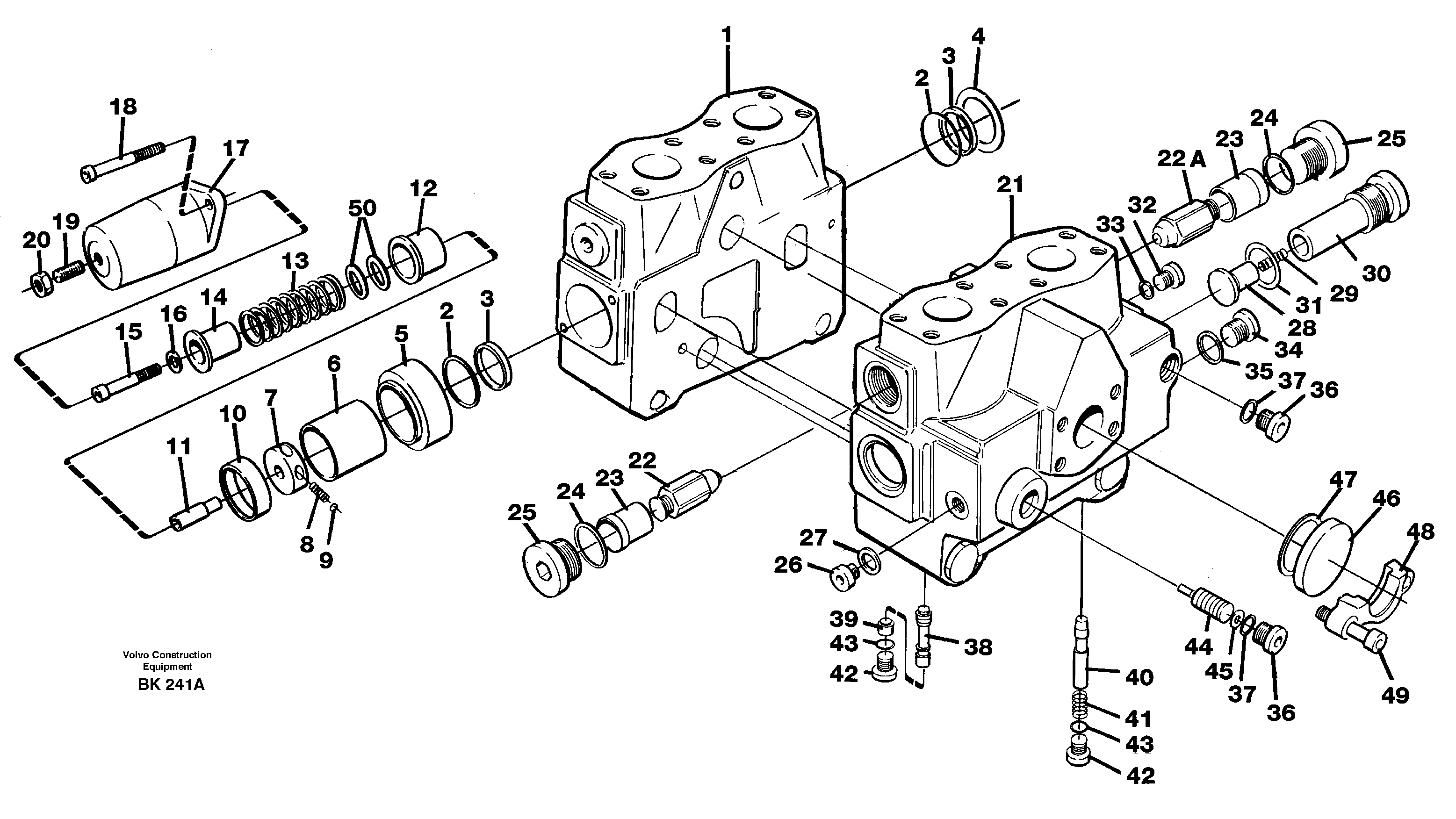 Valve section — volvo parts diagram