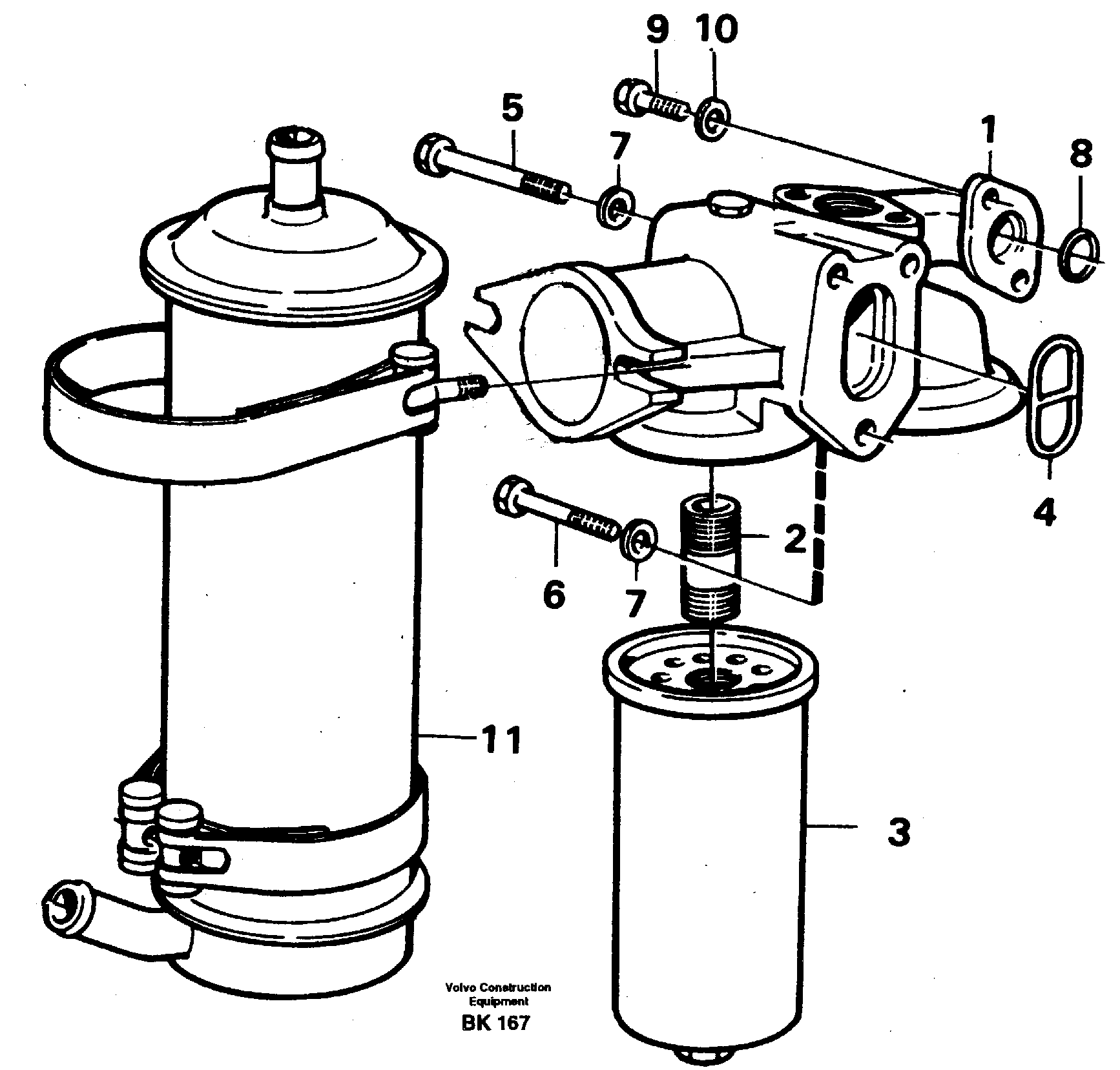 Oil filter — volvo parts diagram