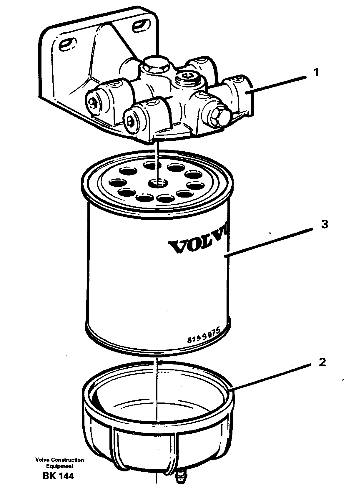 Water separator — volvo parts diagram