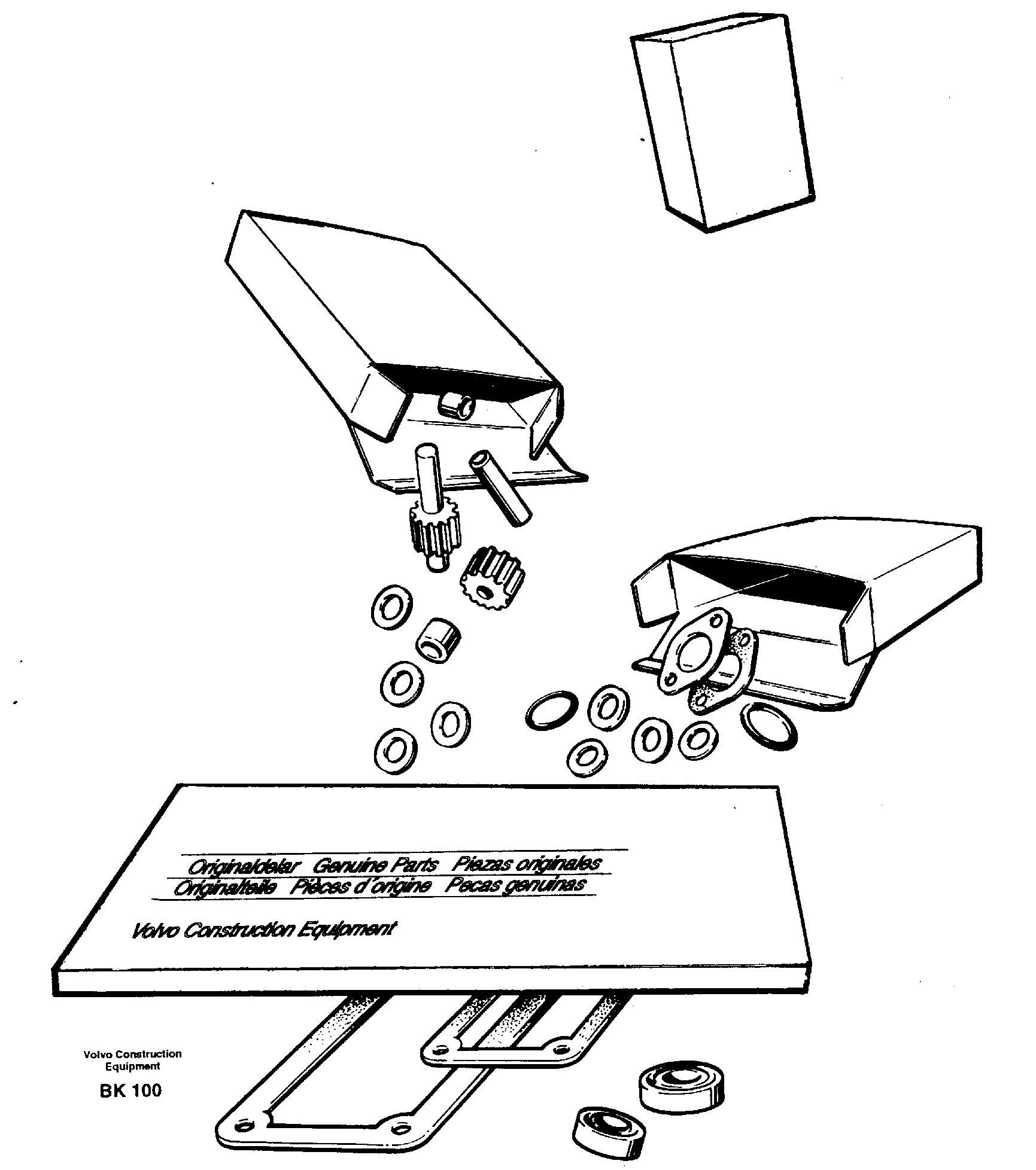Gasket kit for transmission — volvo parts diagram