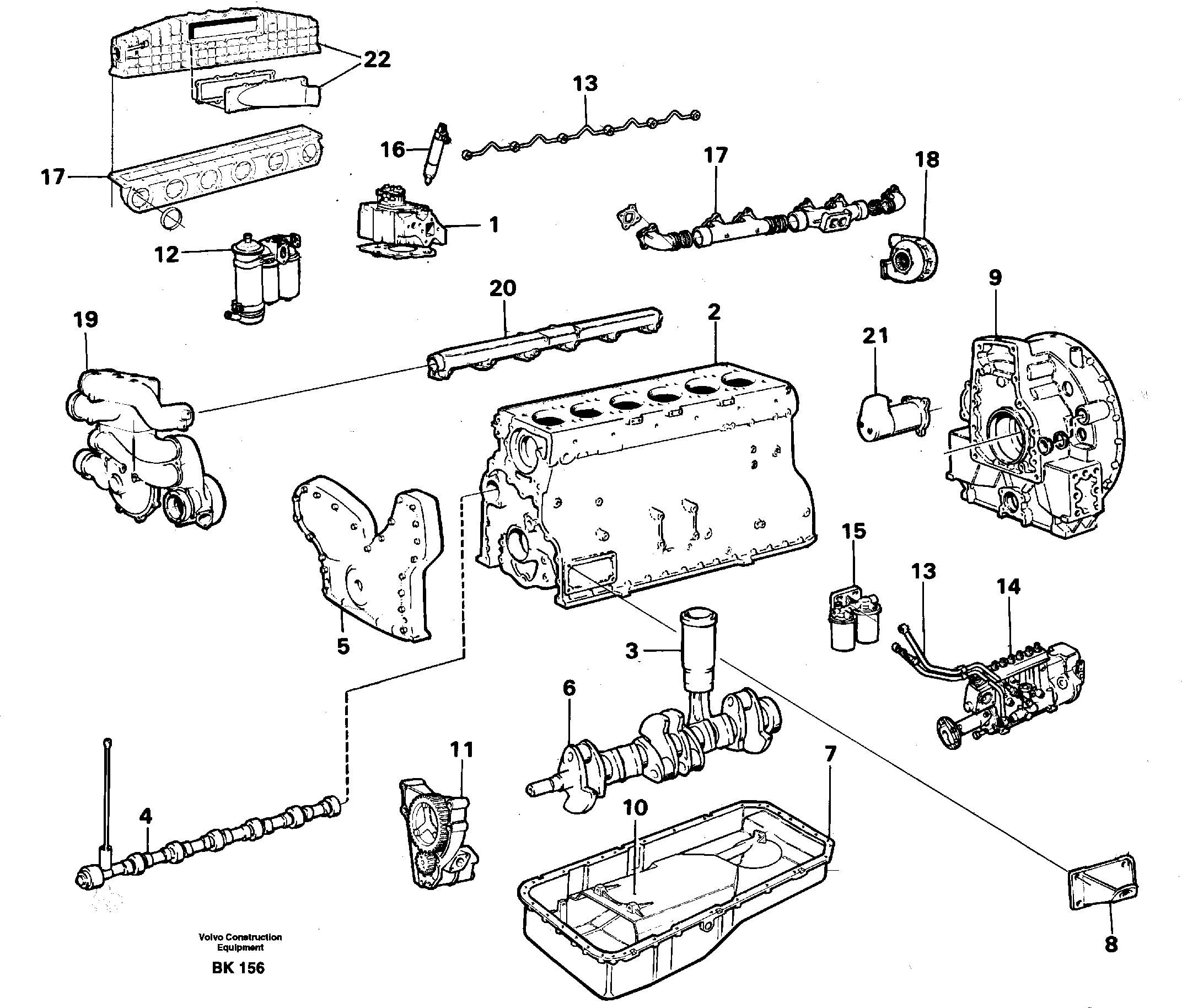 Engine — volvo parts diagram