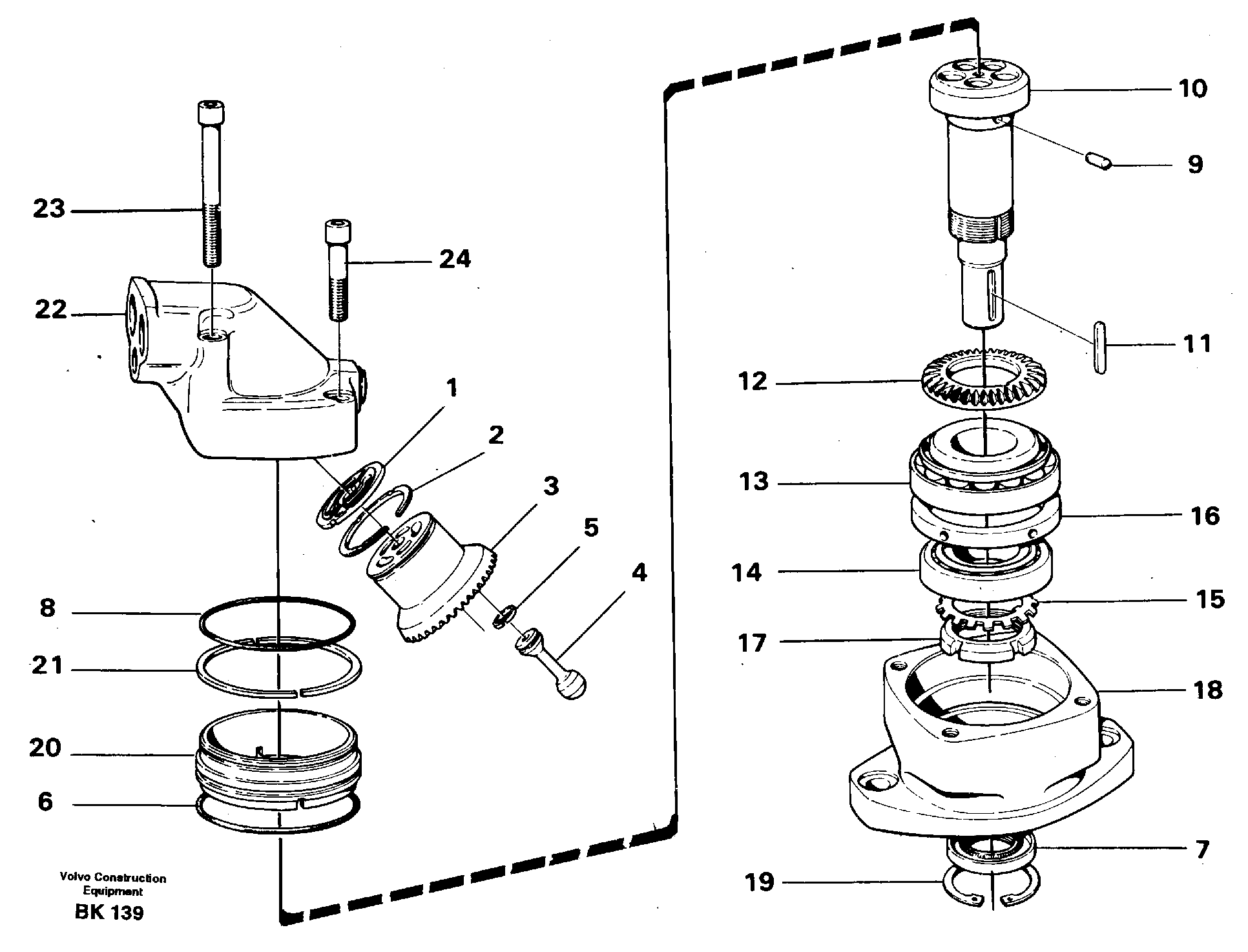 Hydraulic motor — volvo parts diagram