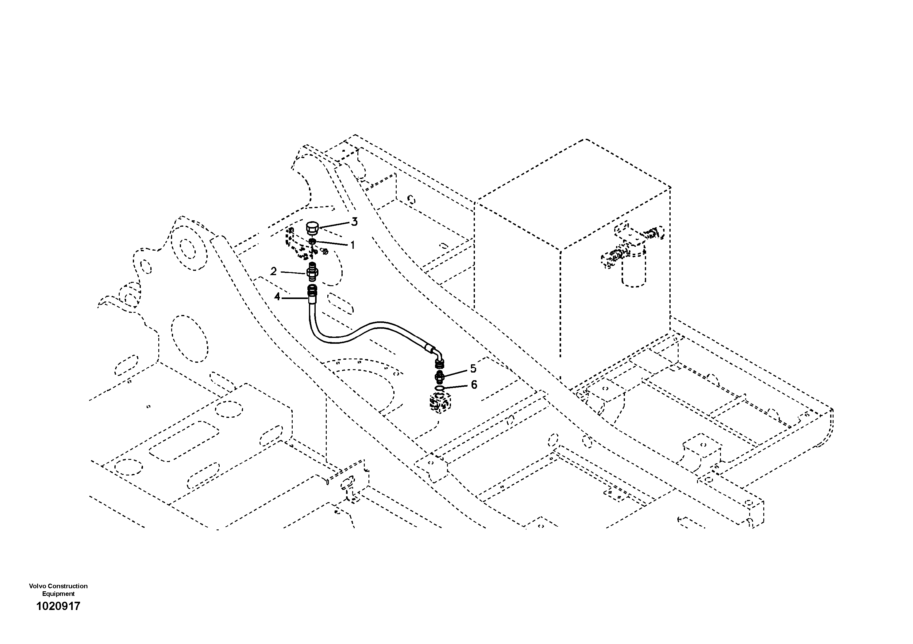 Working Hydraulic, Oil Leak On Upper Frame — volvo parts diagram