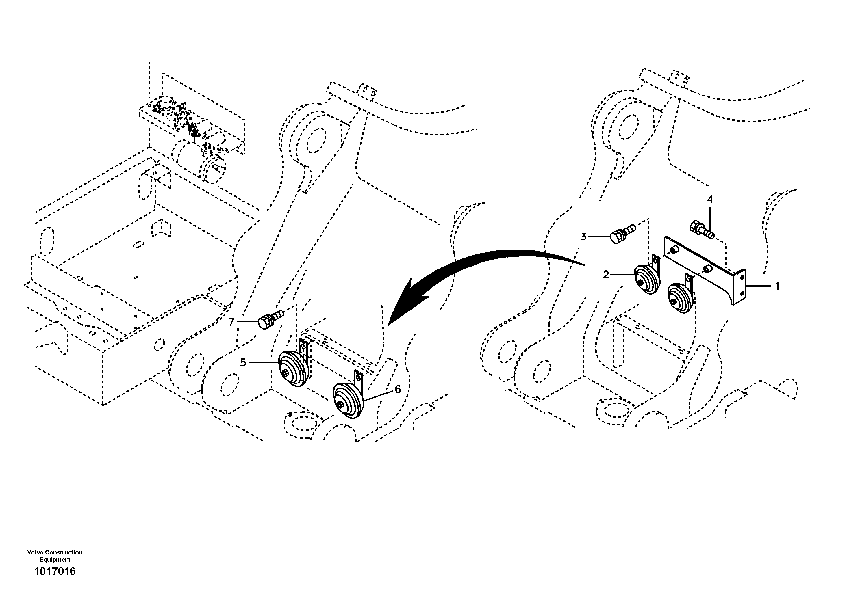 Horn — volvo parts diagram