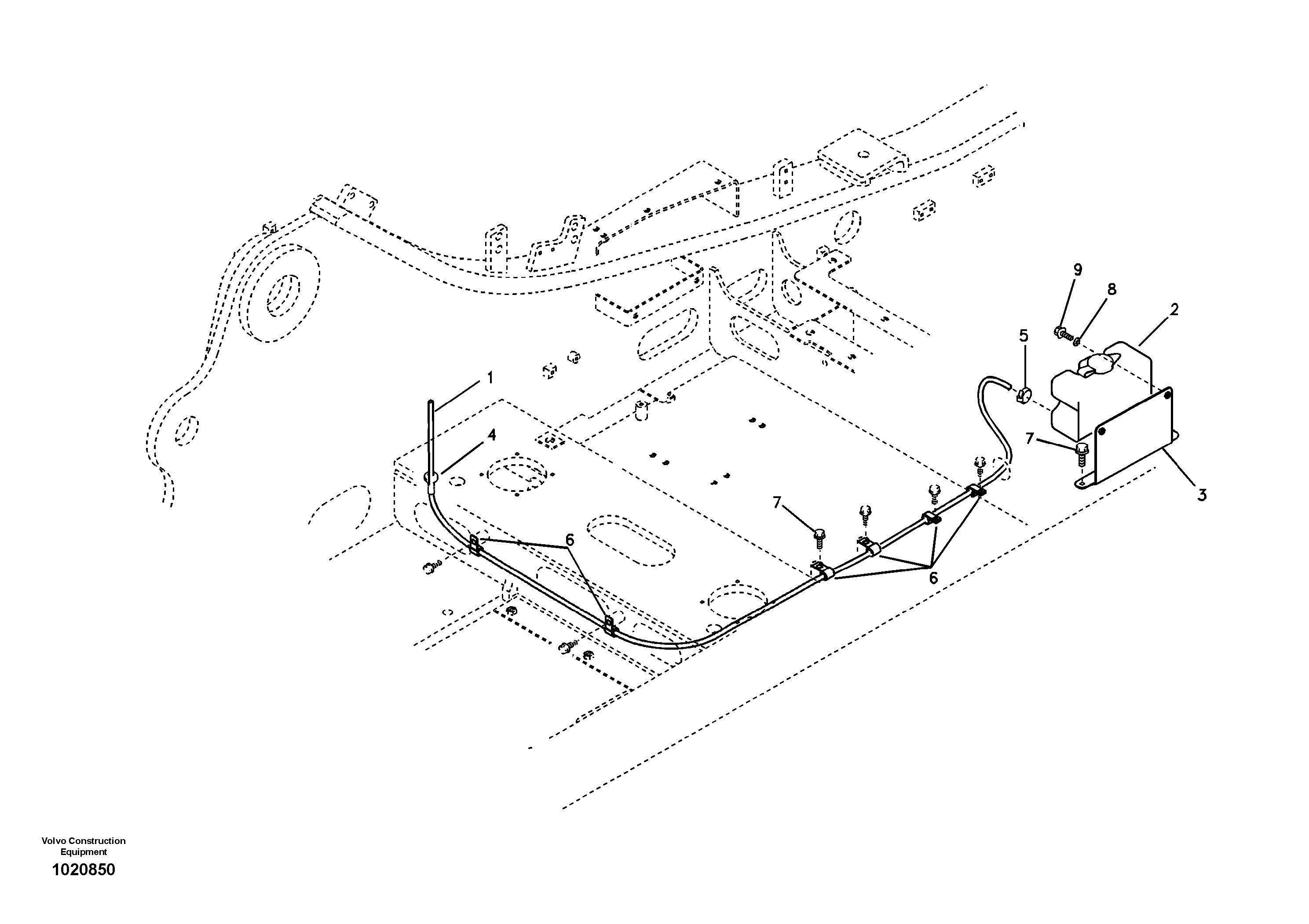 Windshield washer — volvo parts diagram