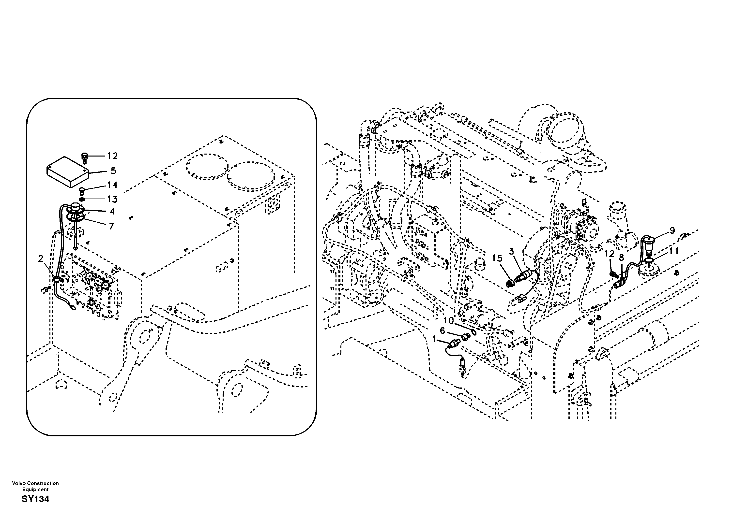 Electrical sensor — volvo parts diagram