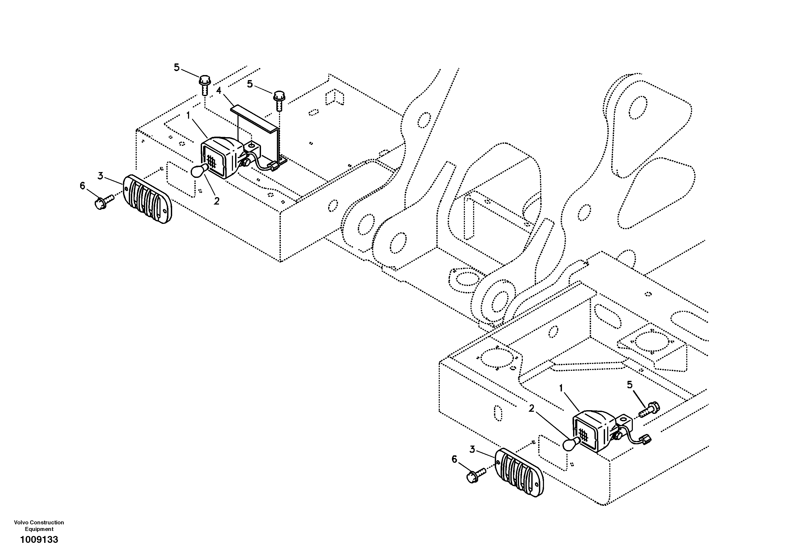Lighting, front — volvo parts diagram