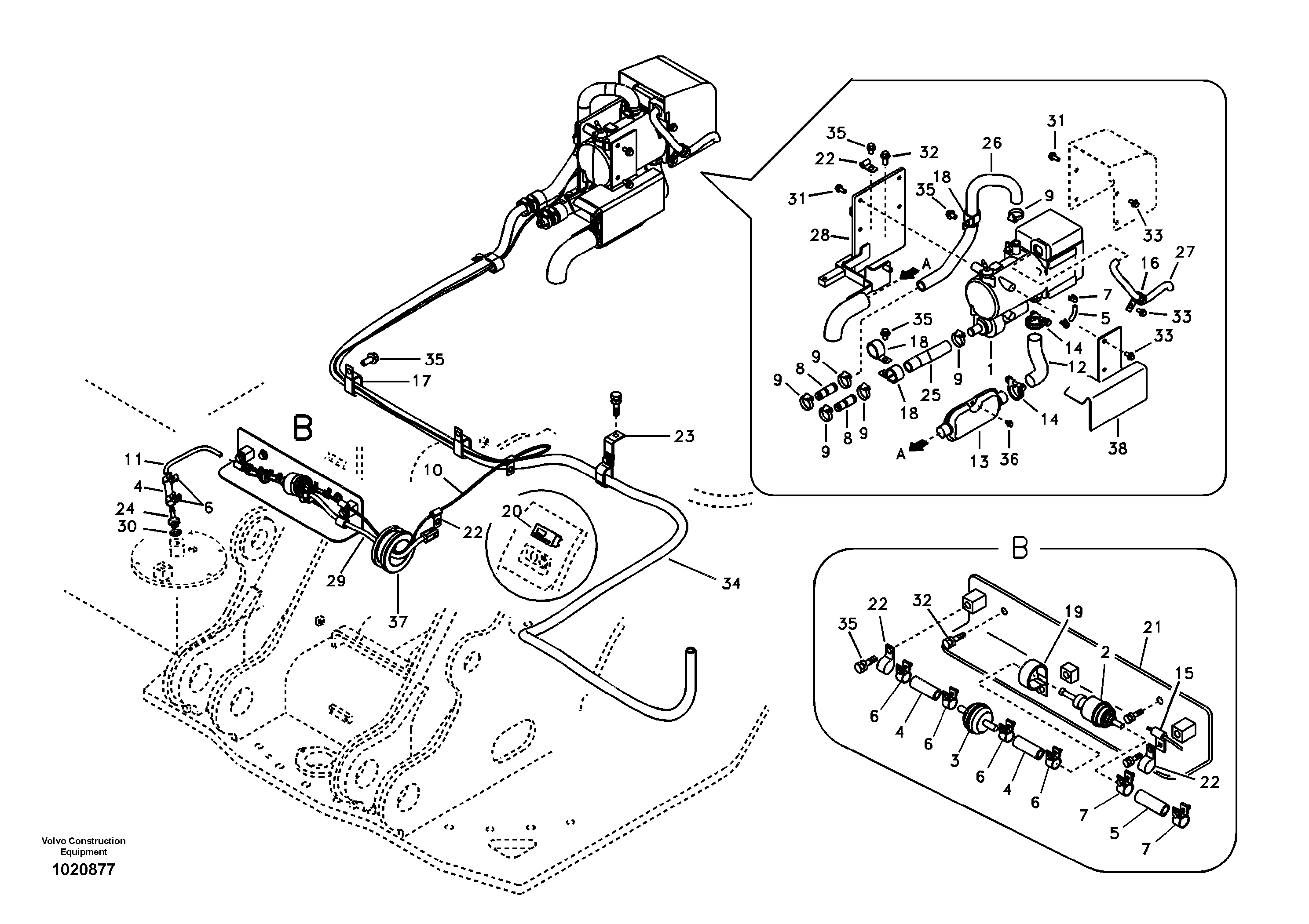Auxiliary Heater — volvo parts diagram