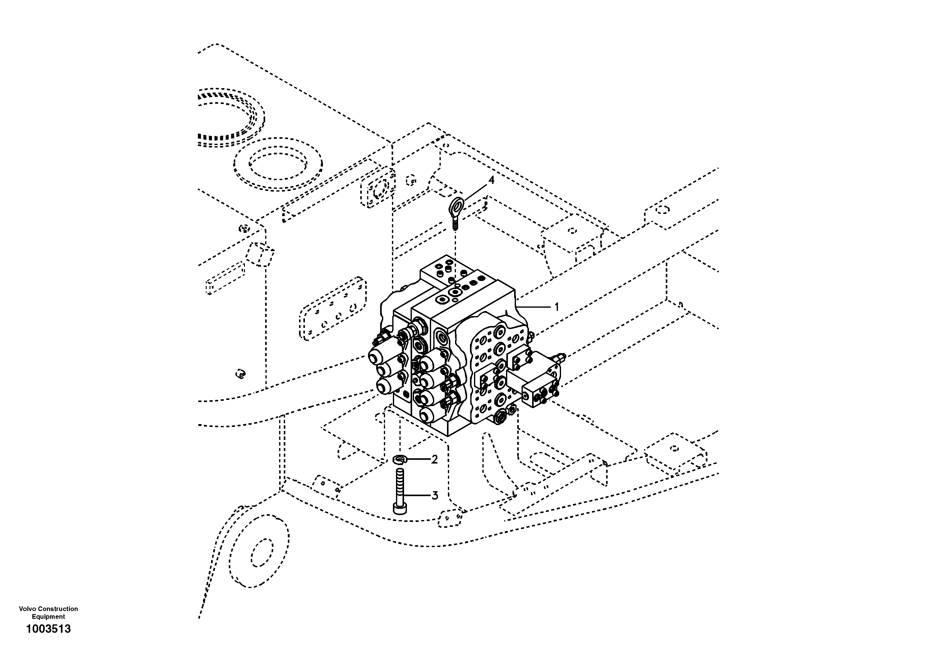 Control valve with fitting parts. — volvo parts diagram