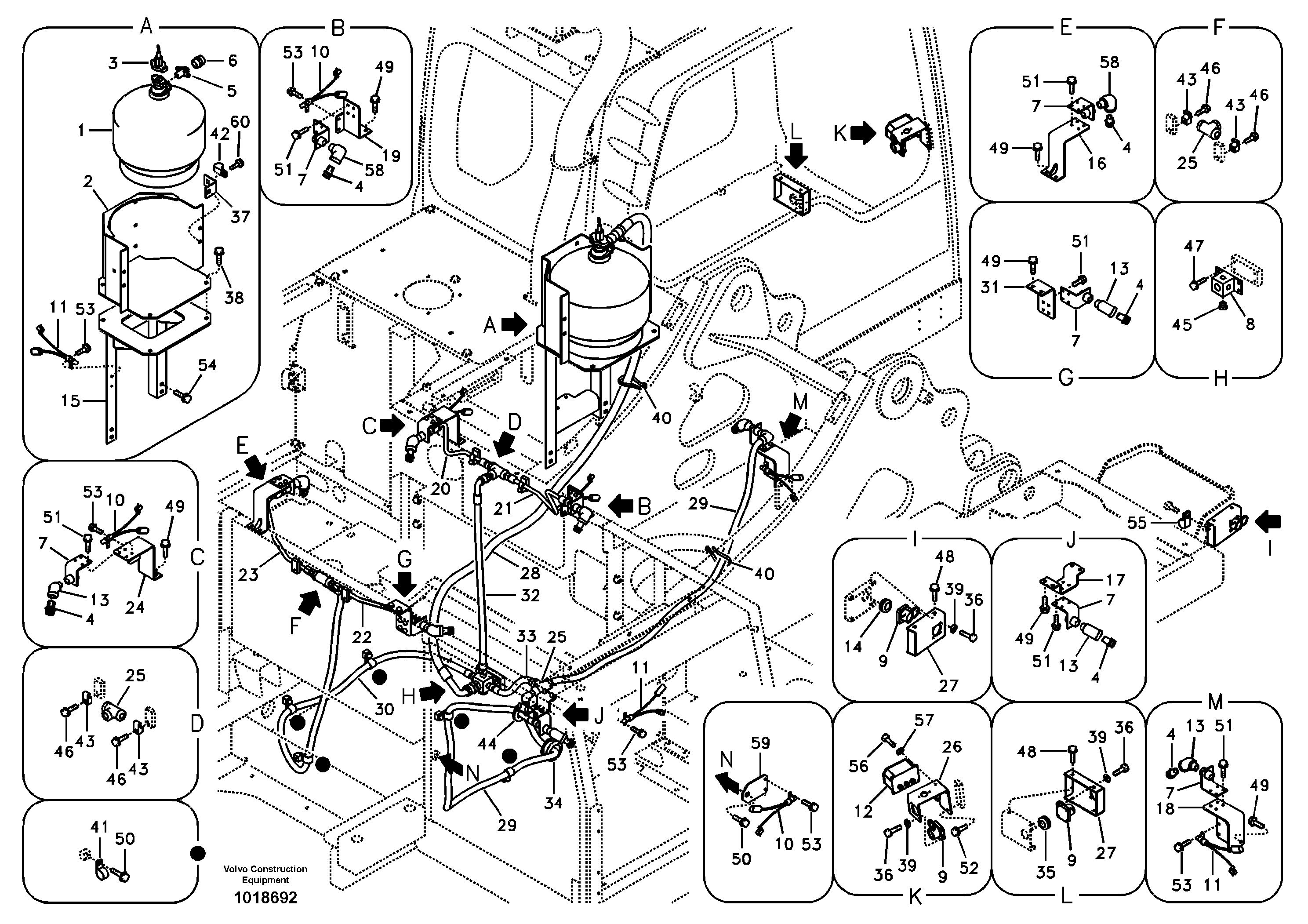 Fire extinguisher — volvo parts diagram