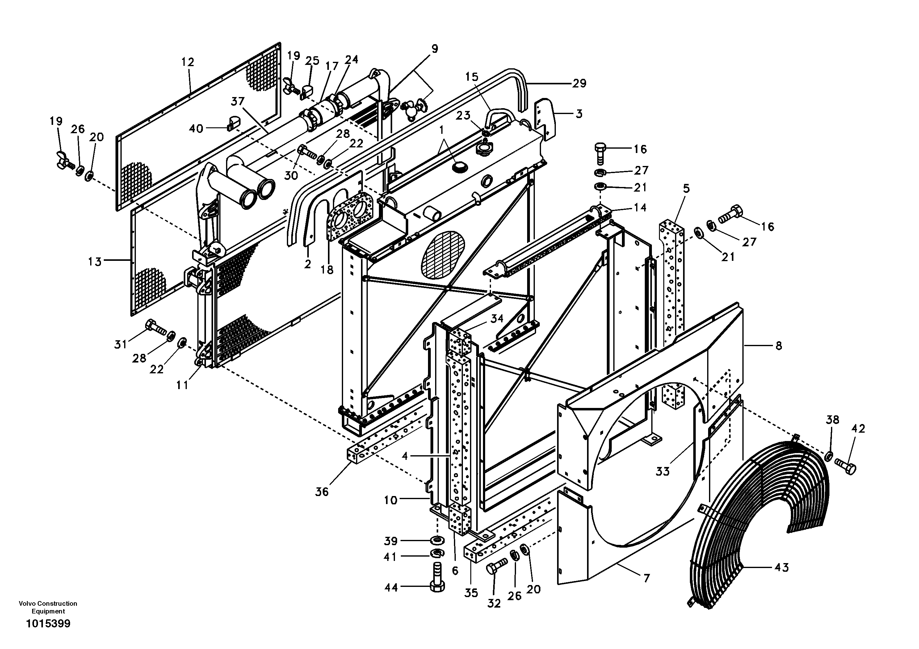 Radiator — volvo parts diagram