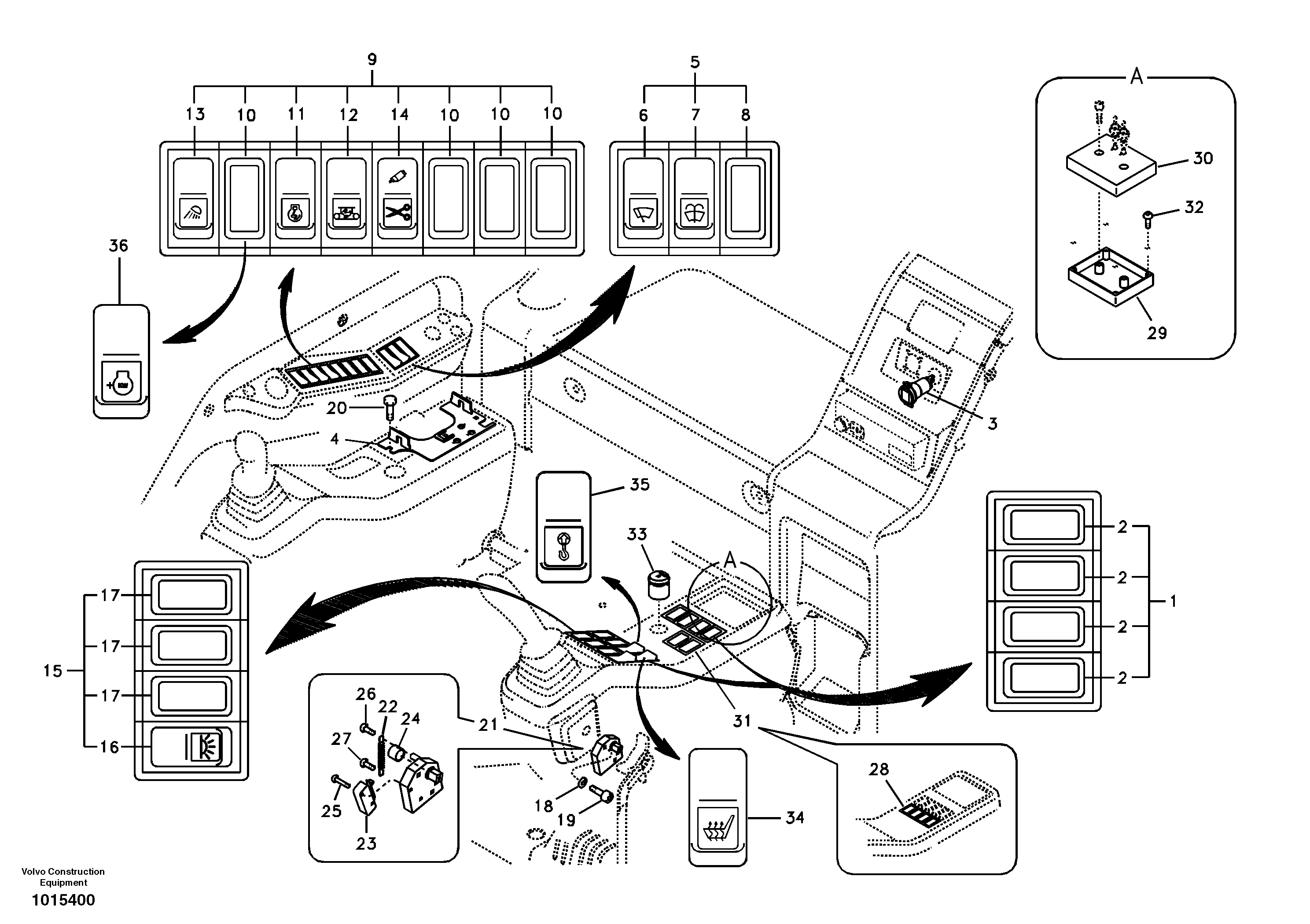 Switch — volvo parts diagram