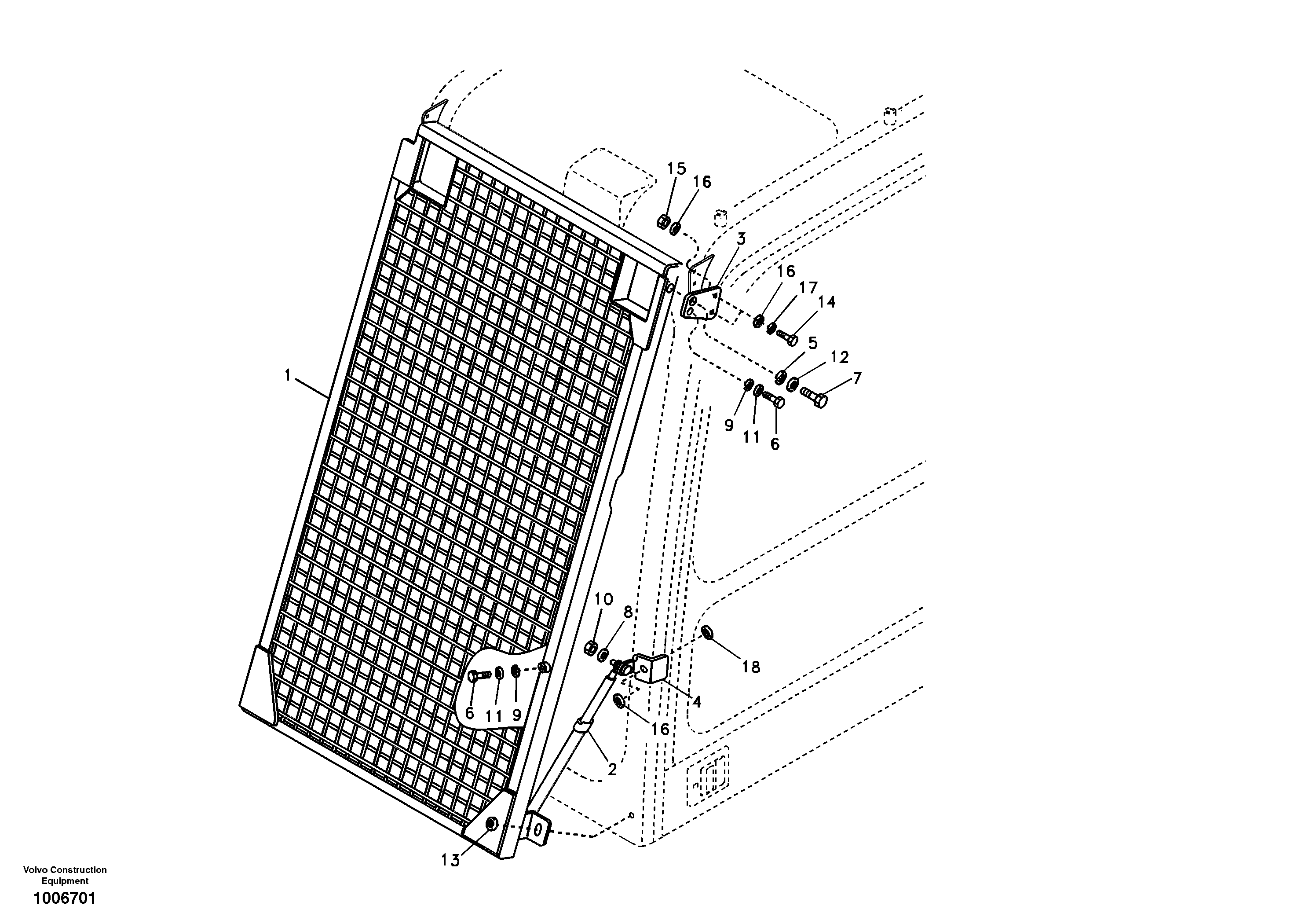 Windshield protection — volvo parts diagram