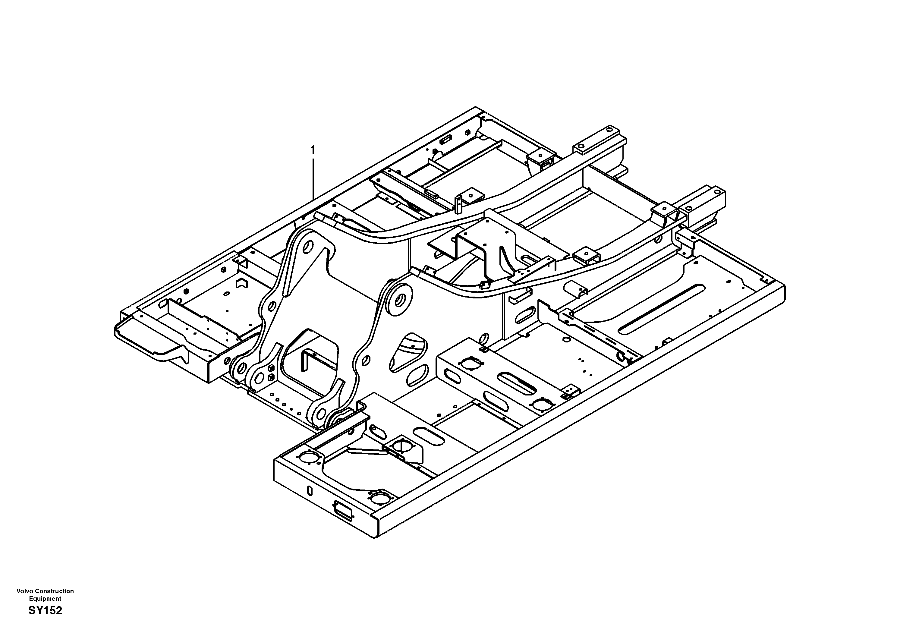 Upper frame — volvo parts diagram
