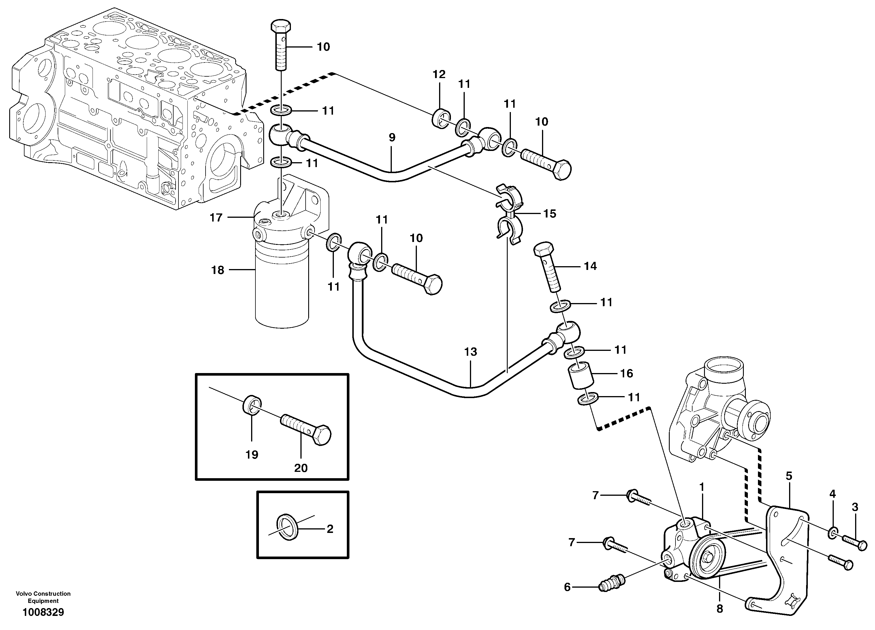 Fuel pump — volvo parts diagram