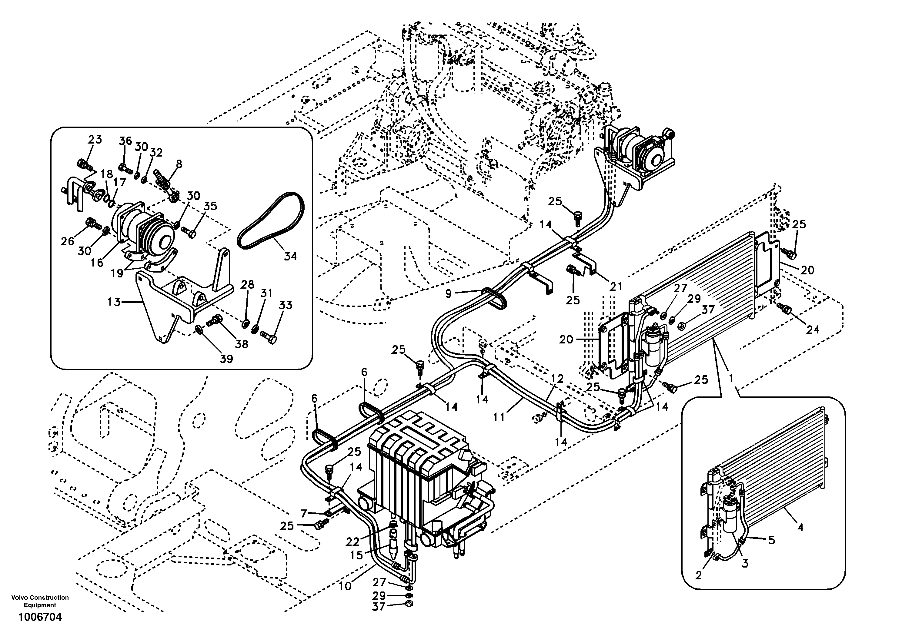 Air conditioning unit line — volvo parts diagram