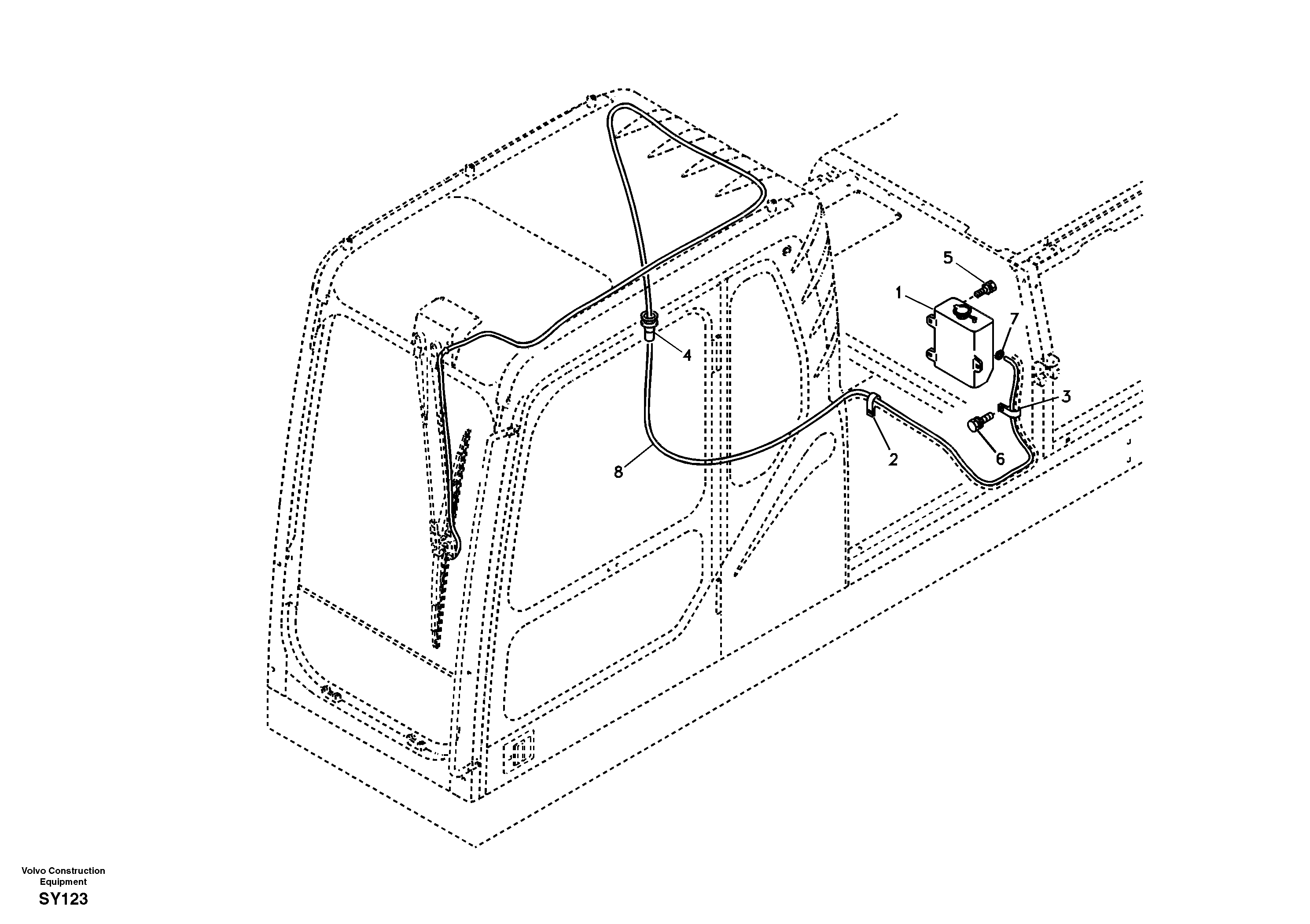 Windshield washer — volvo parts diagram