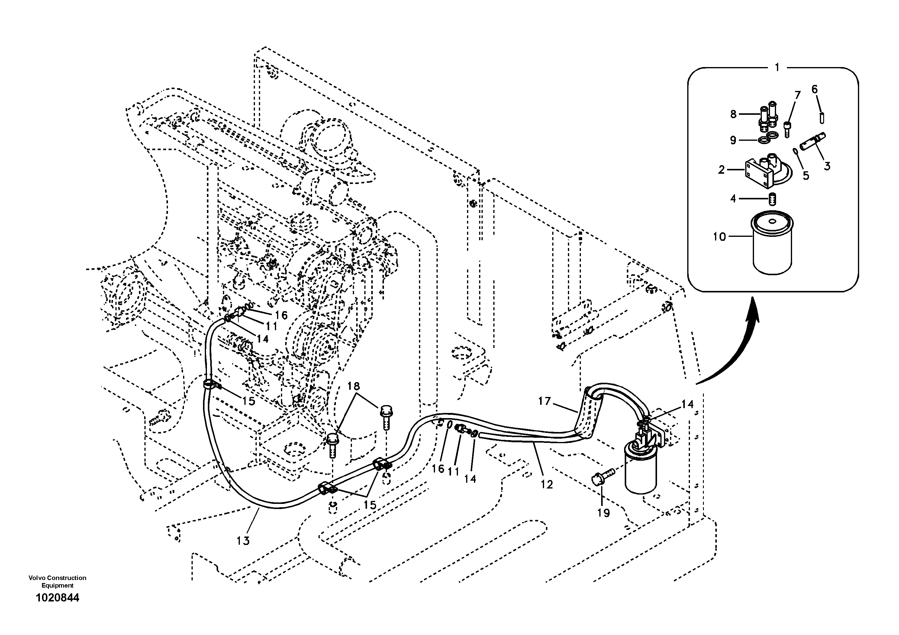 Coolant filter — volvo parts diagram