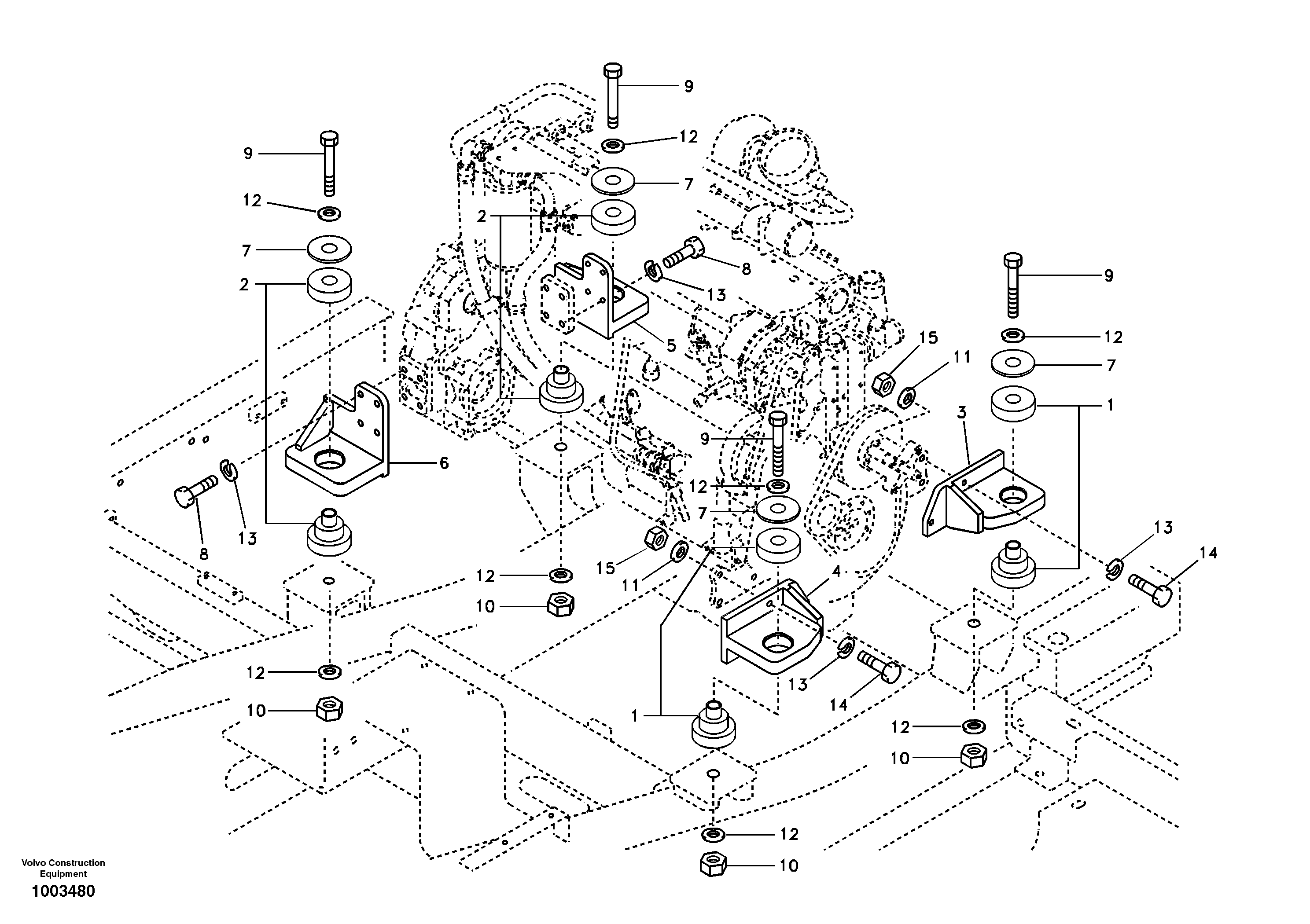 Engine mount — volvo parts diagram