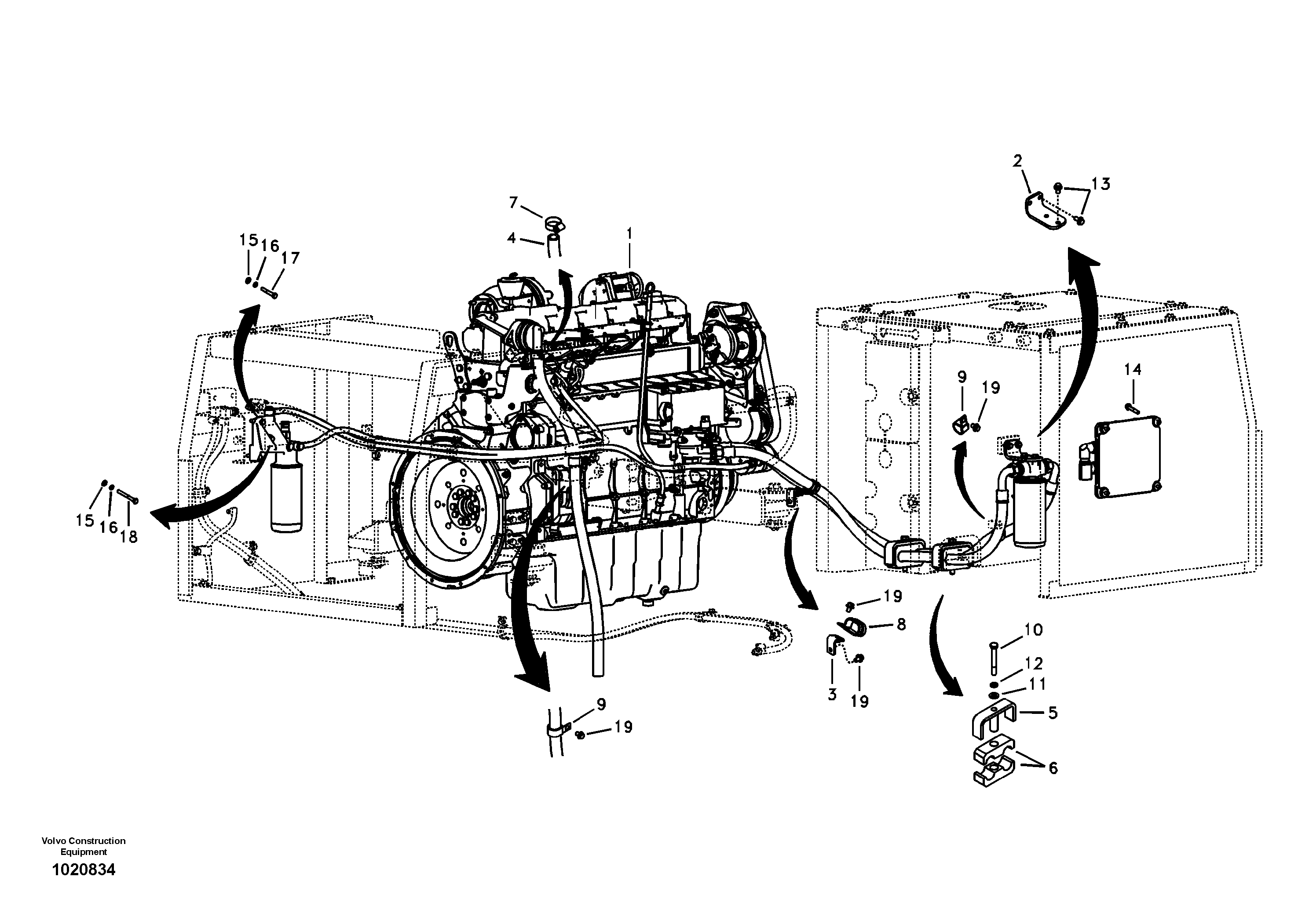Engine — volvo parts diagram