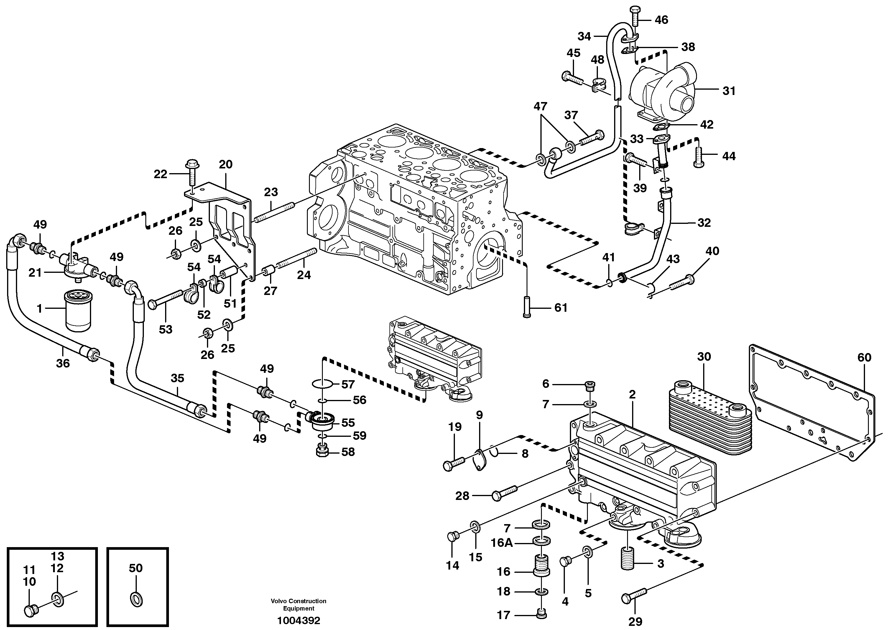 Lubricating oil system — volvo parts diagram