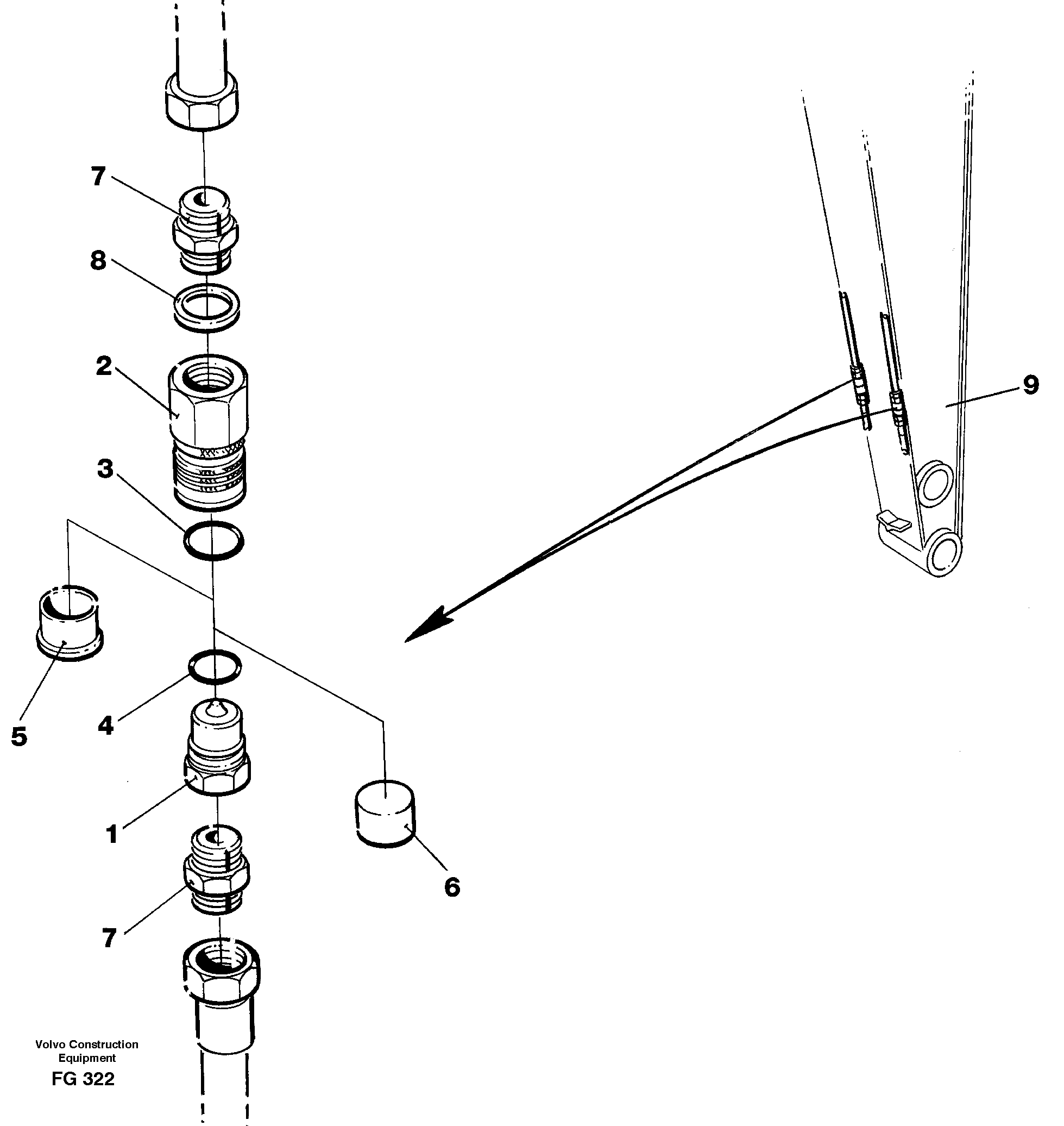 Quick conection kit  14251612 — volvo parts diagram