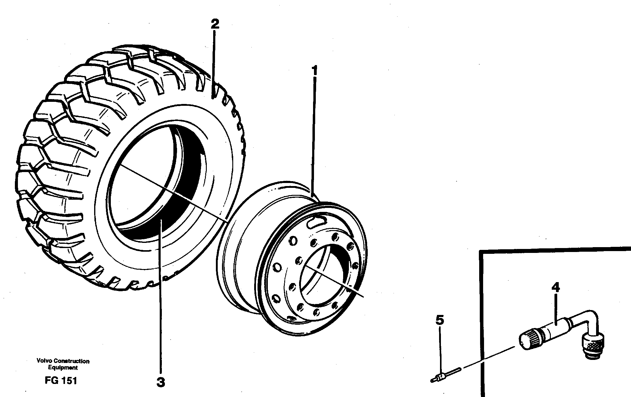 Wheels, wide - base — volvo parts diagram