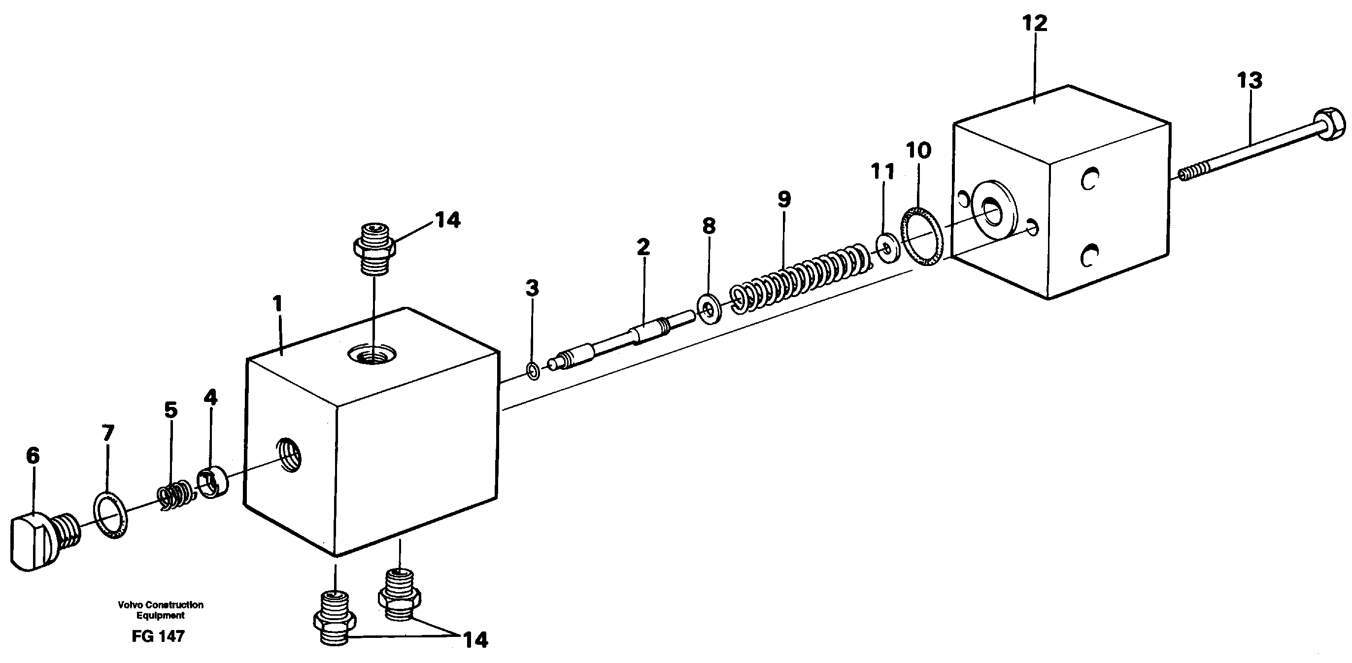 Pressure reducing valve, oscillating system — volvo parts diagram