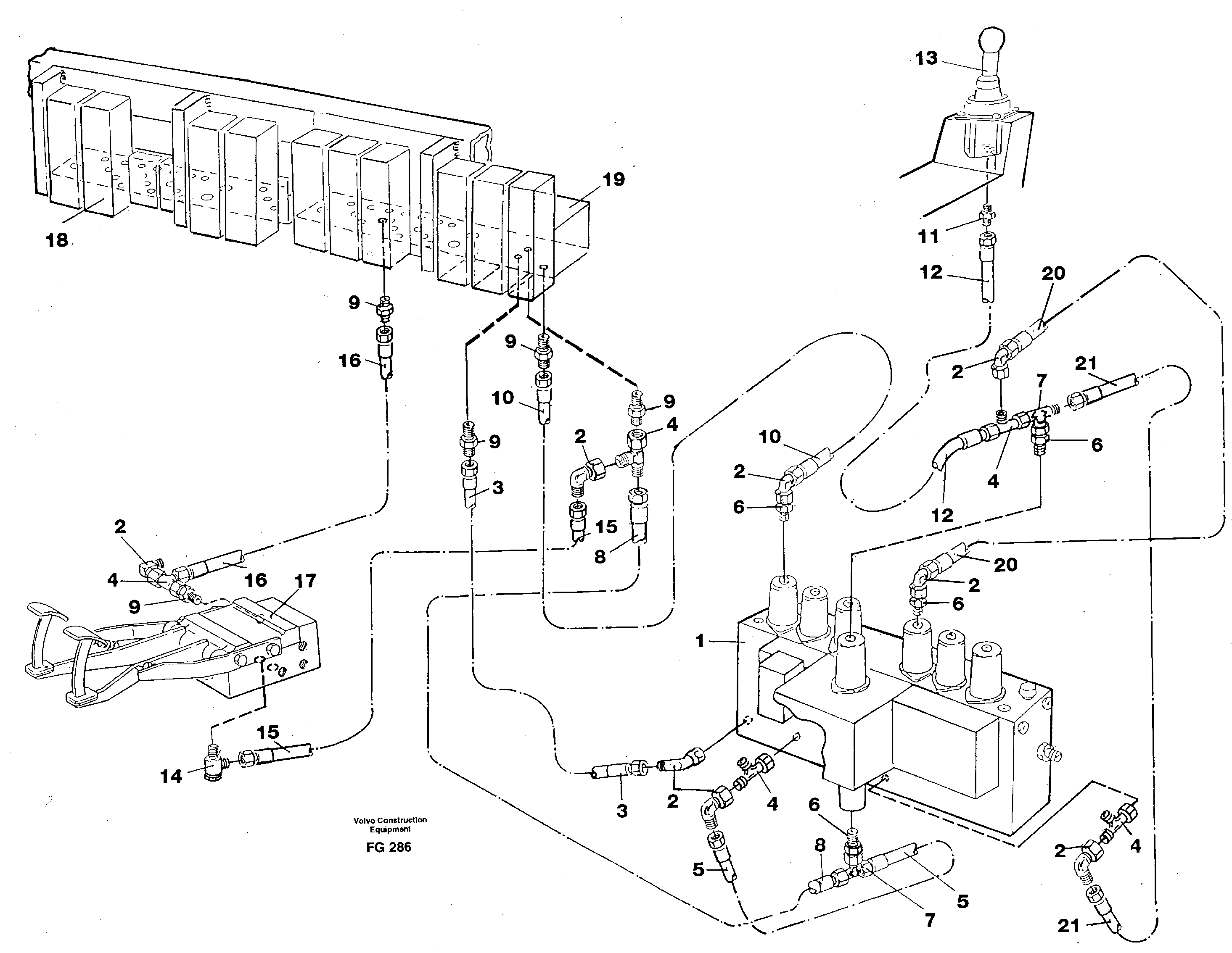 Servohydraulik, travel — volvo parts diagram