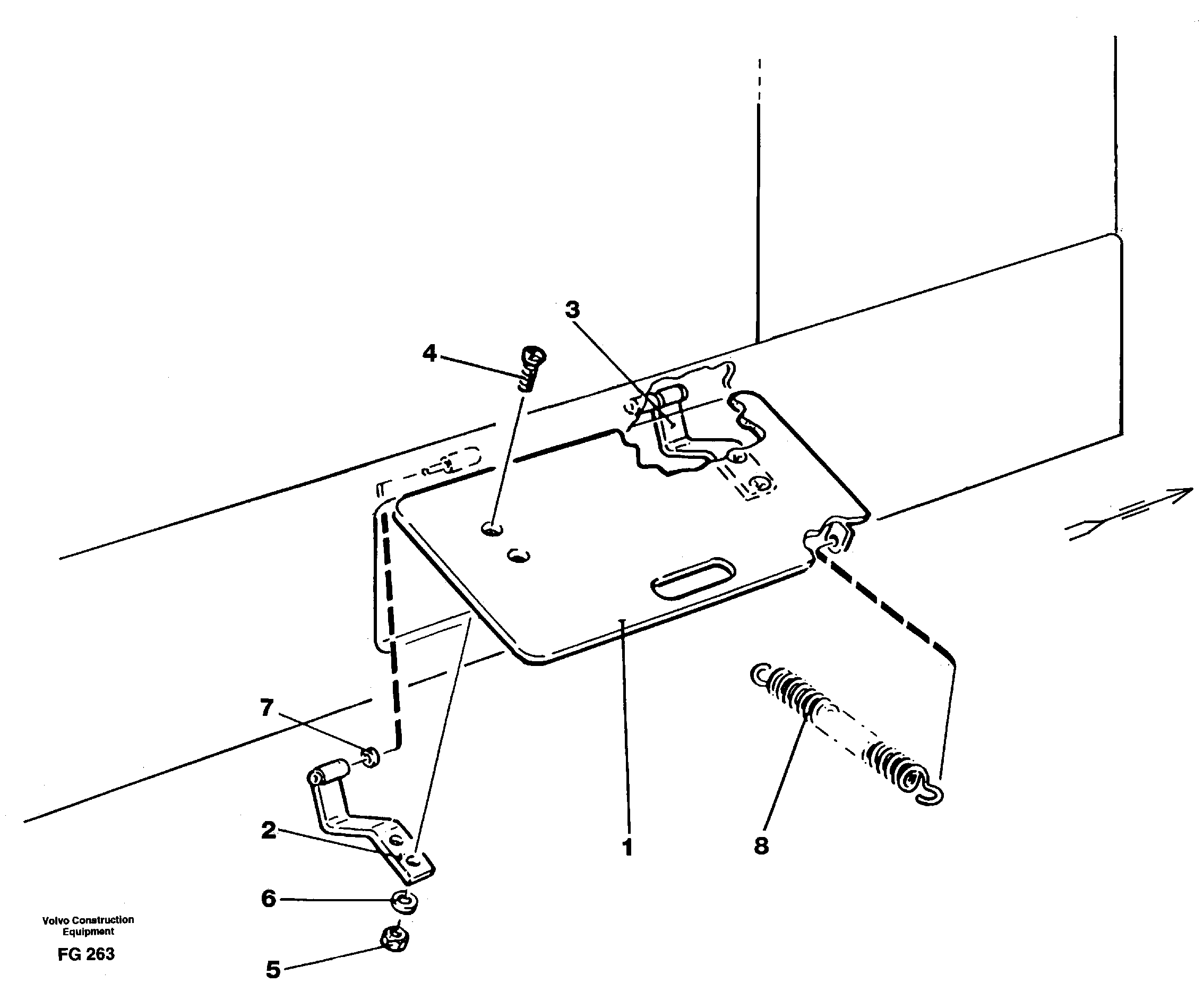 Battery disconnector, hatch — volvo parts diagram