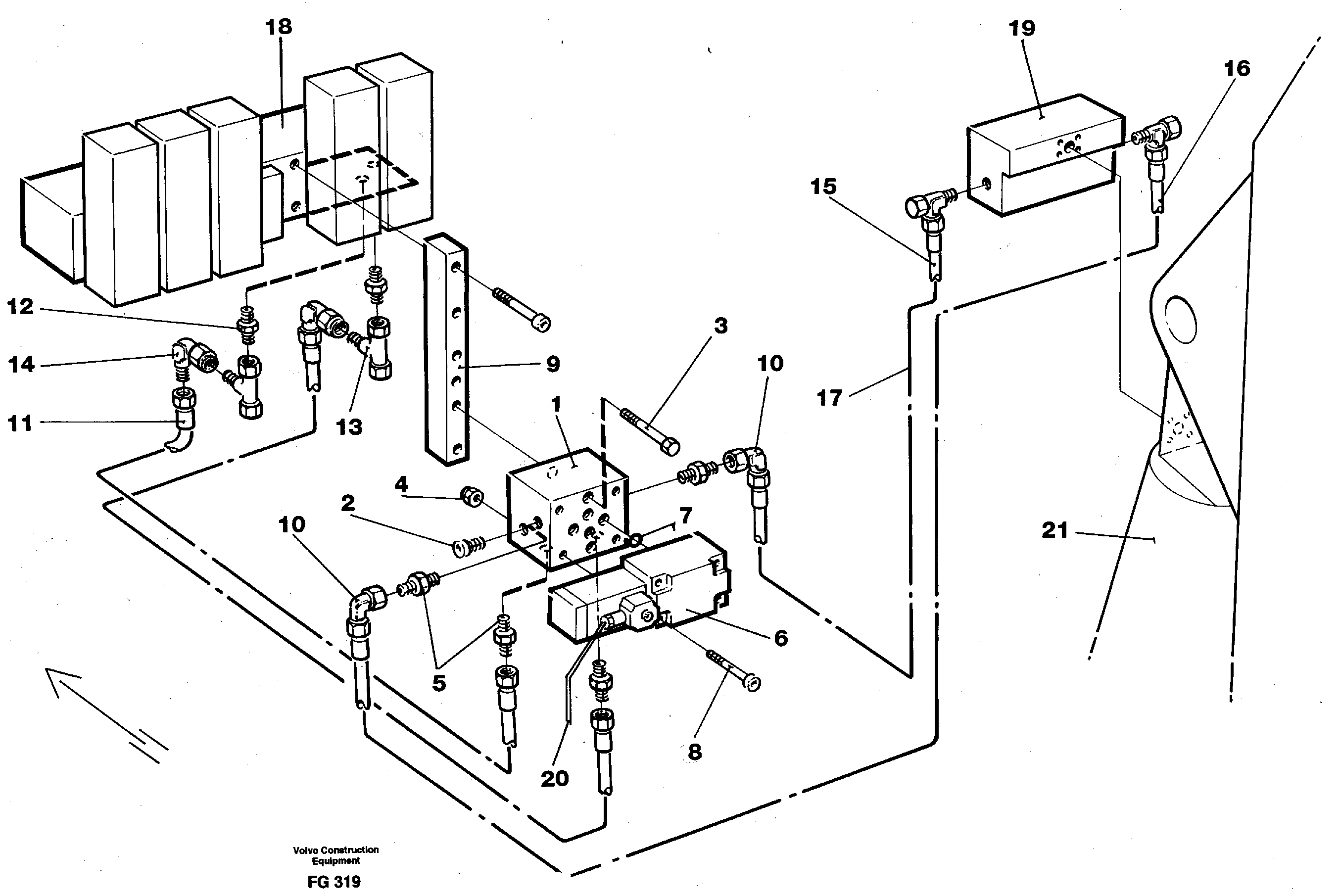 Grab bucket.base machine  14341340 — volvo parts diagram