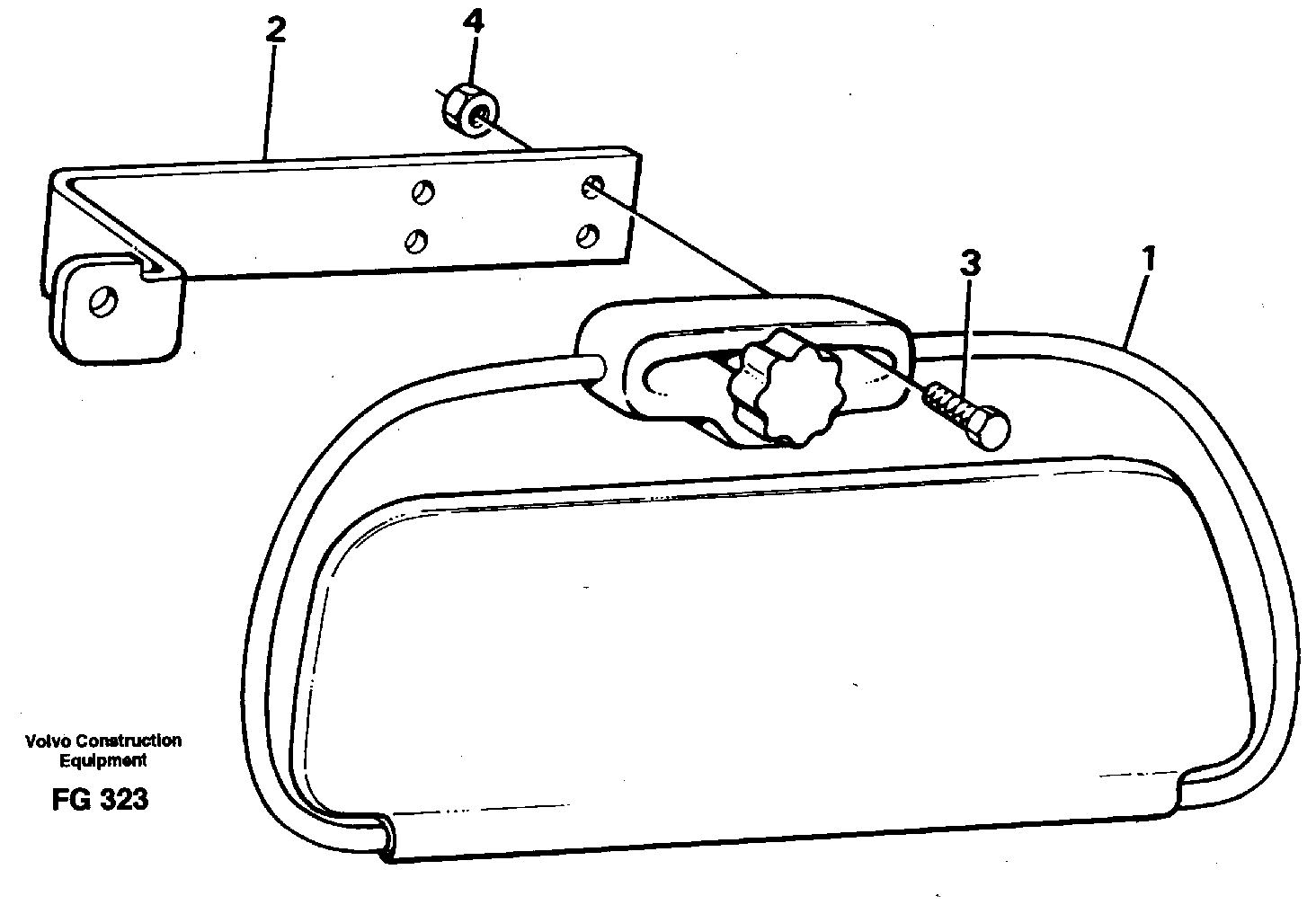 Sun visor, interior — volvo parts diagram
