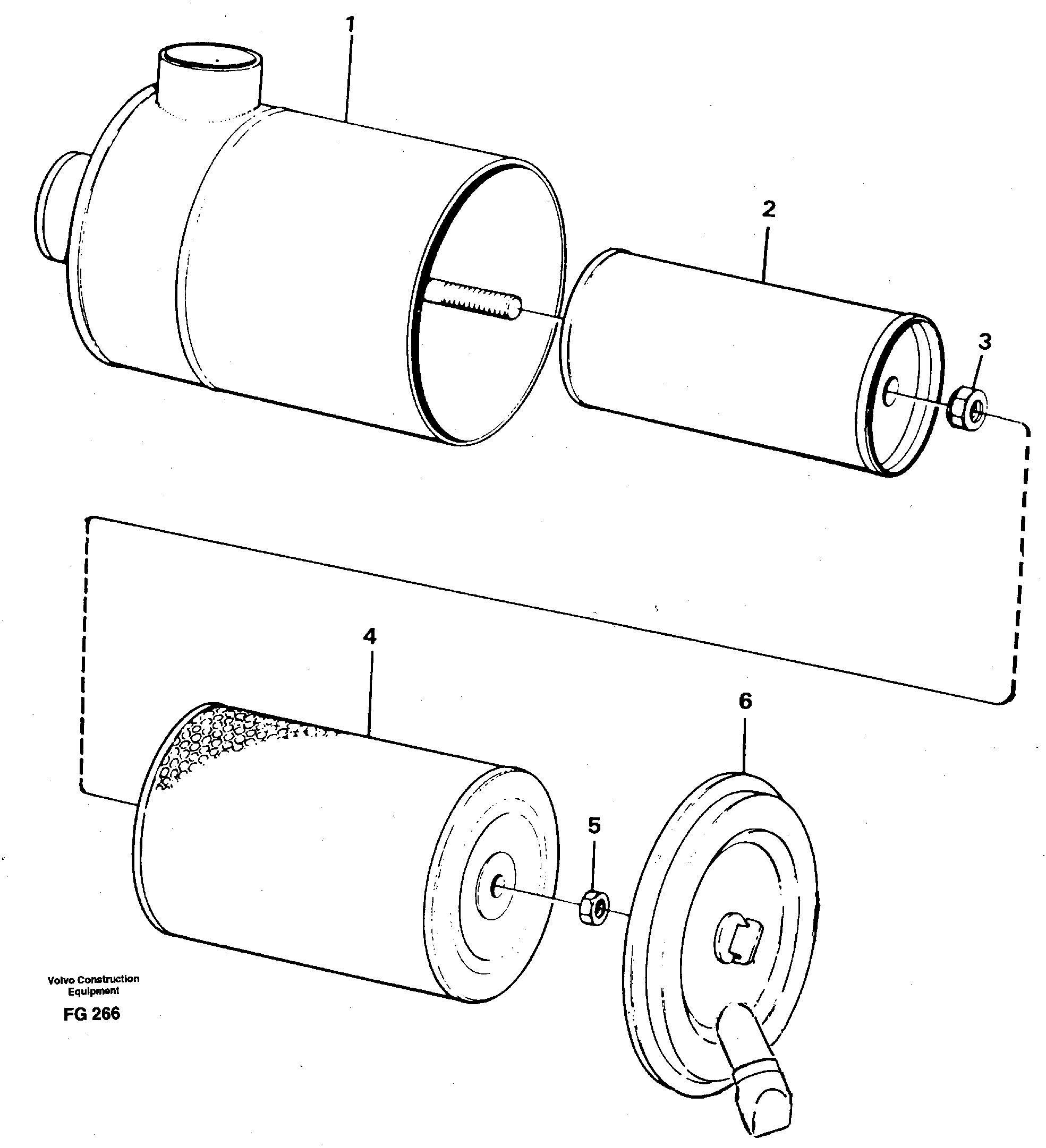 Air filter — volvo parts diagram