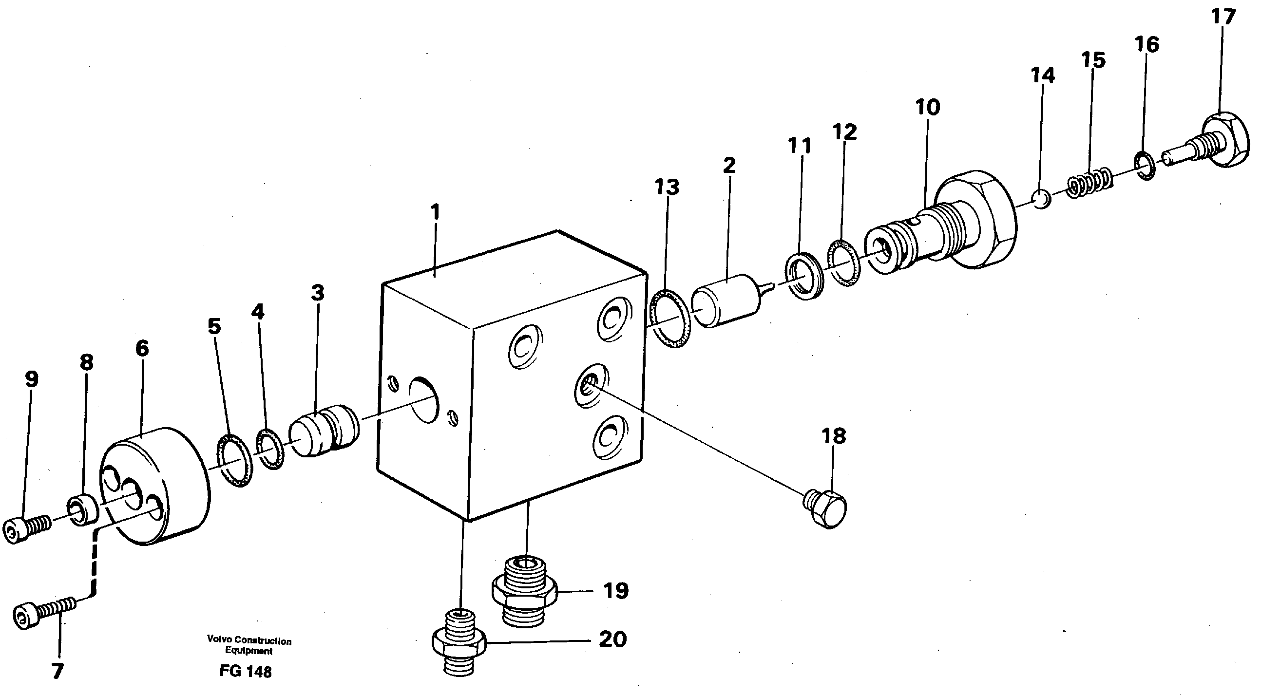 Axle locking system — volvo parts diagram