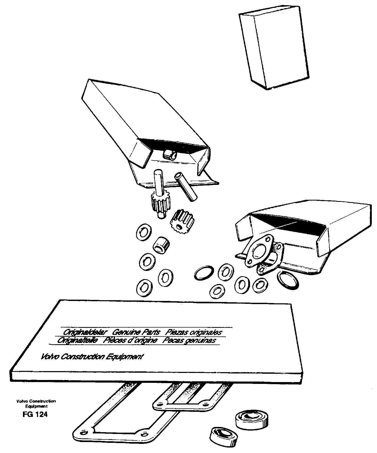 Repair kits for engine  TD40GDE — volvo parts diagram