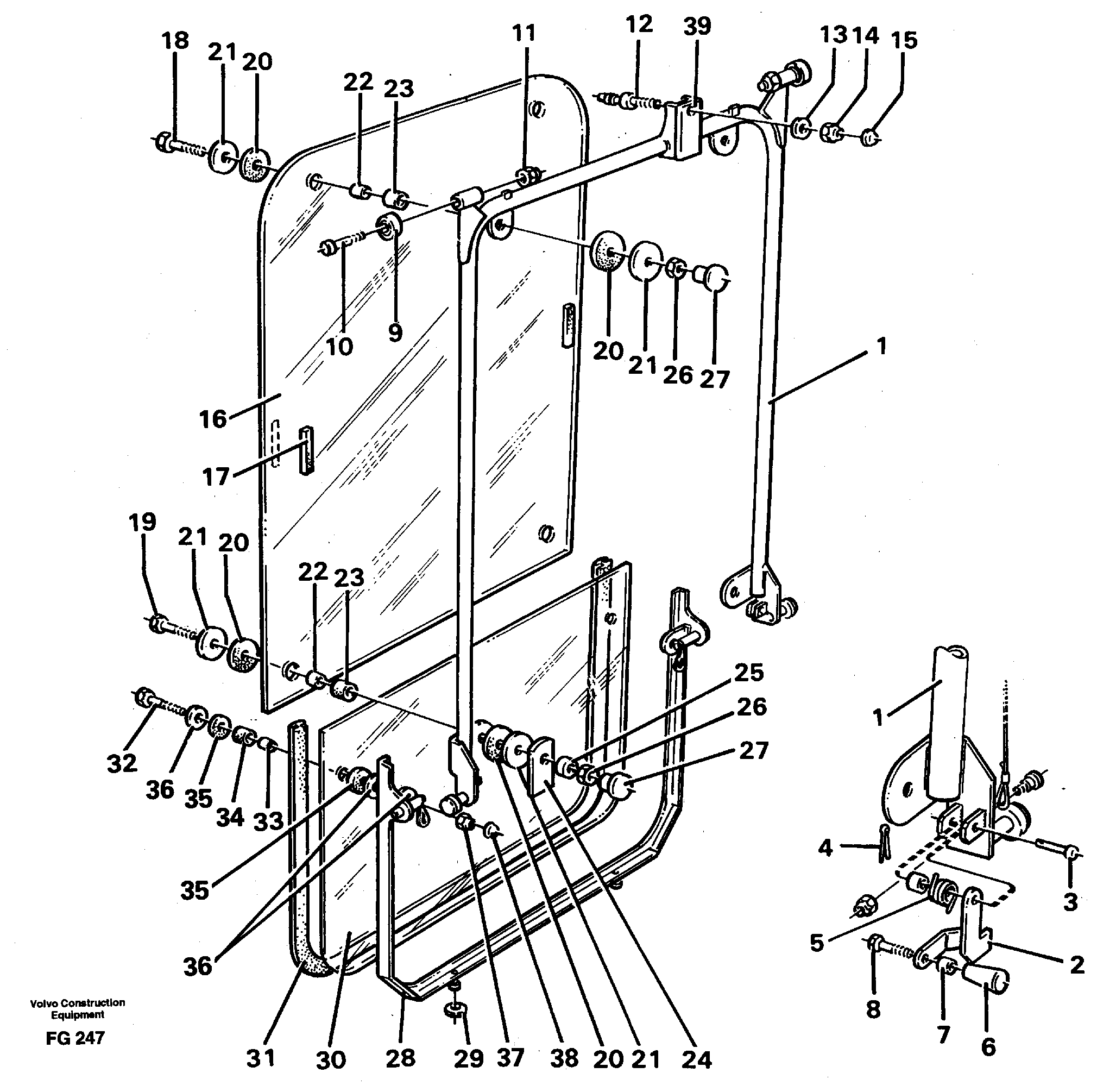 Front window — volvo parts diagram