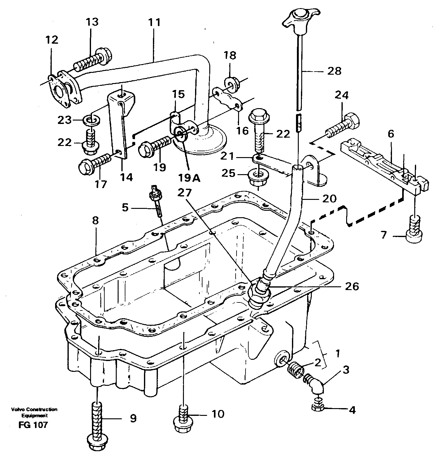 Oil sump — volvo parts diagram